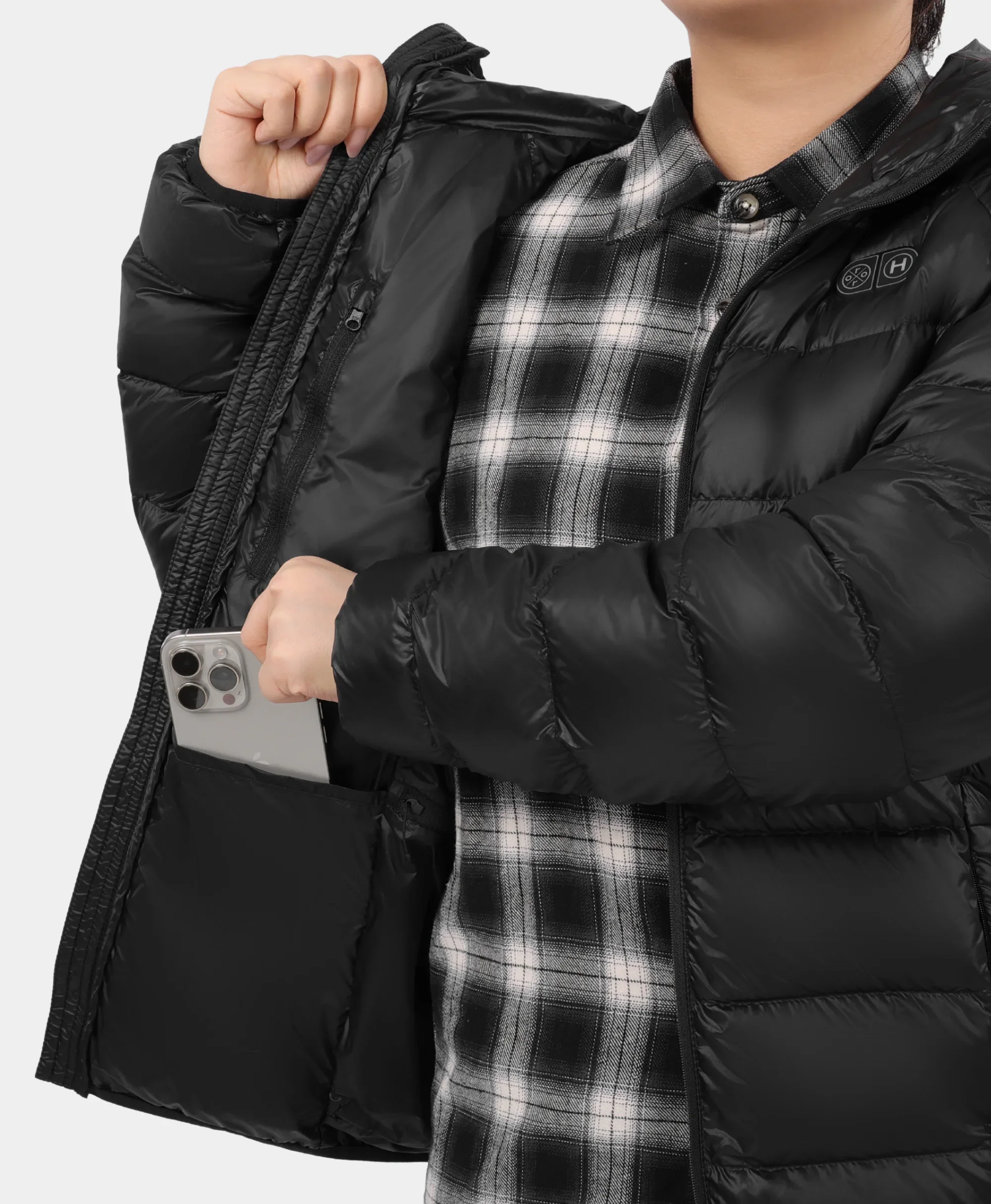 AeroPro Women's 8-Zone Packable Heated Down Jacket (Apparel Only) - Image 12