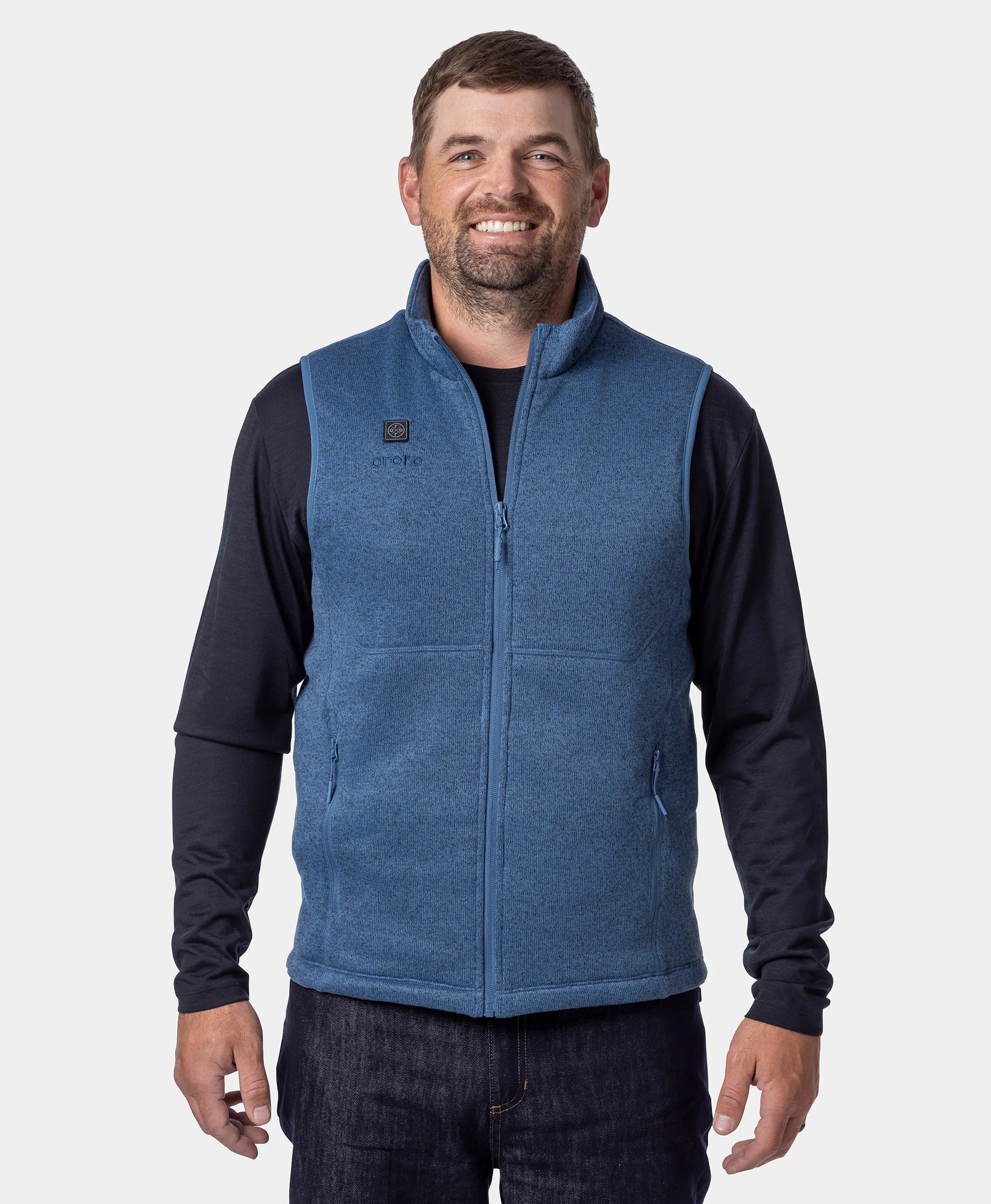 Augusta Tournament Men's 4-Zone Heated Sweater Fleece Vest (Apparel Only)