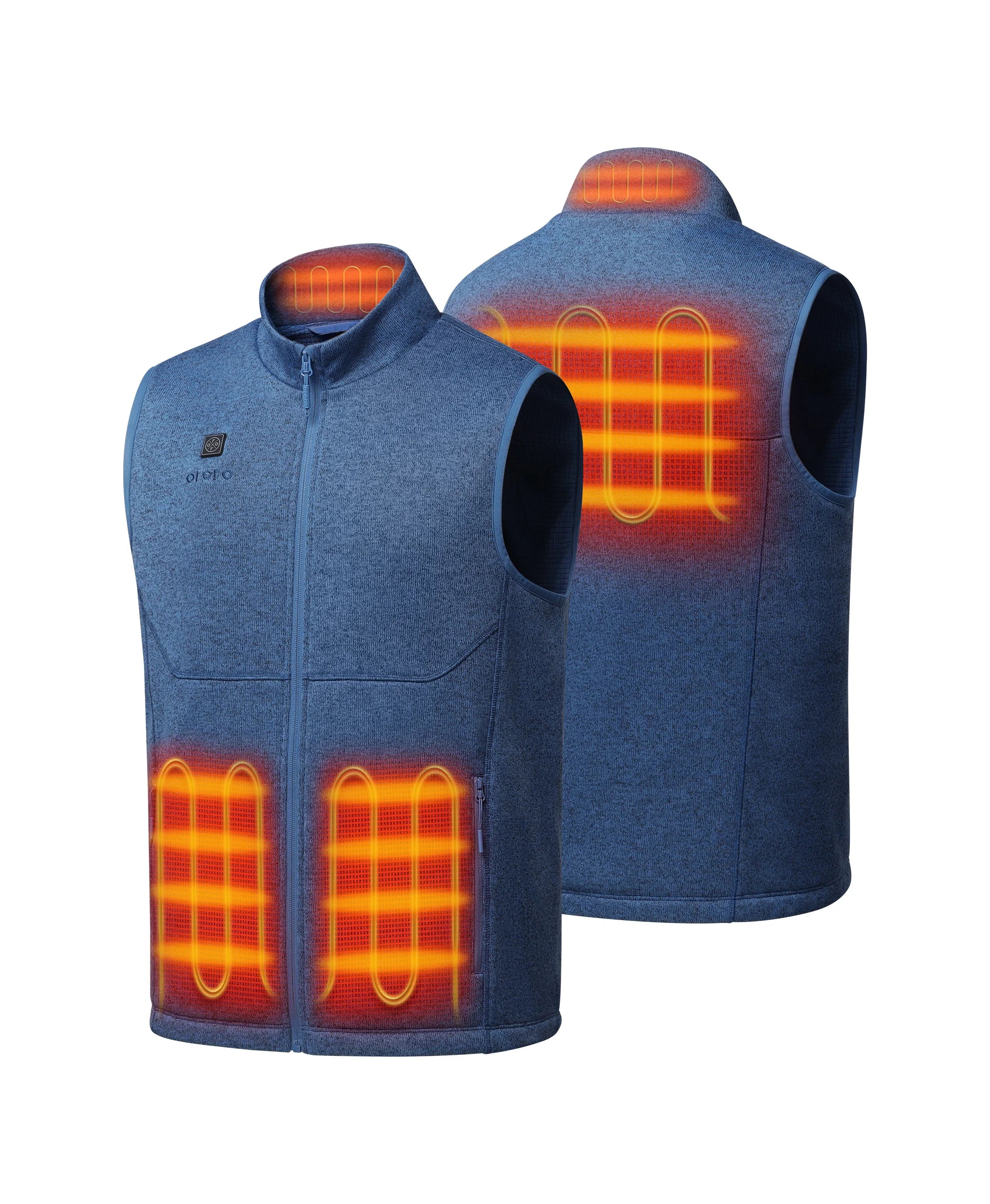 Augusta Tournament Men's 4-Zone Heated Sweater Fleece Vest (Apparel Only) - Image 2