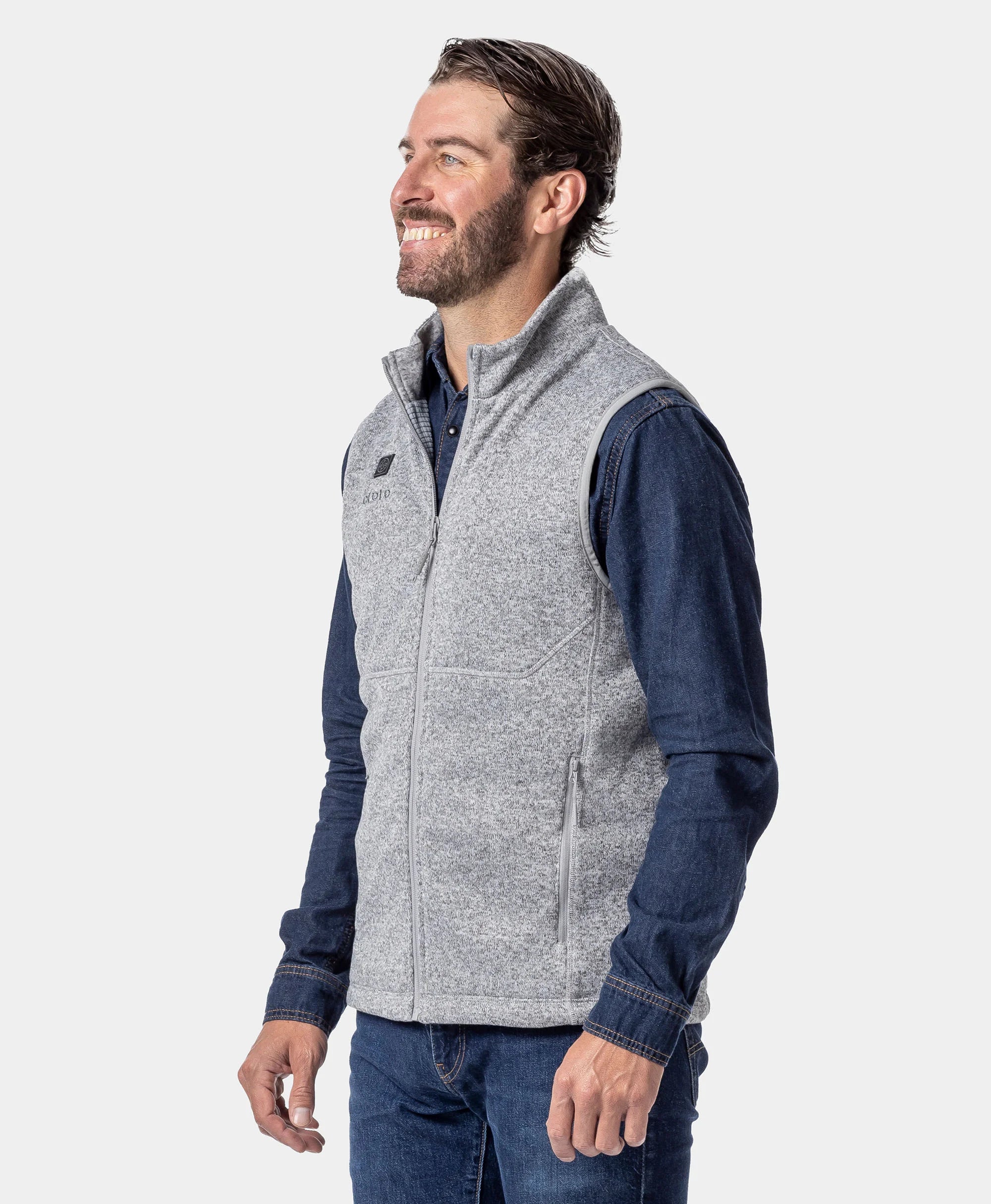 Augusta Tournament Men's 4-Zone Heated Sweater Fleece Vest (Apparel Only) - Image 27