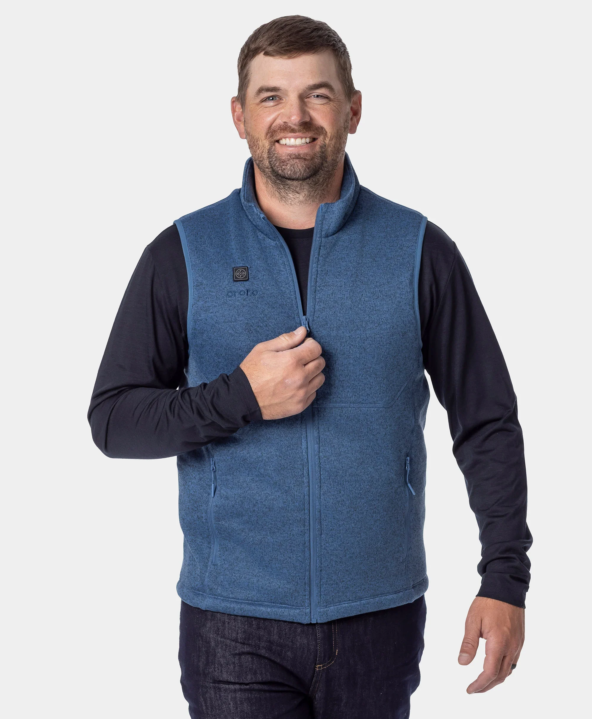 Augusta Tournament Men's 4-Zone Heated Sweater Fleece Vest (Apparel Only) - Image 3