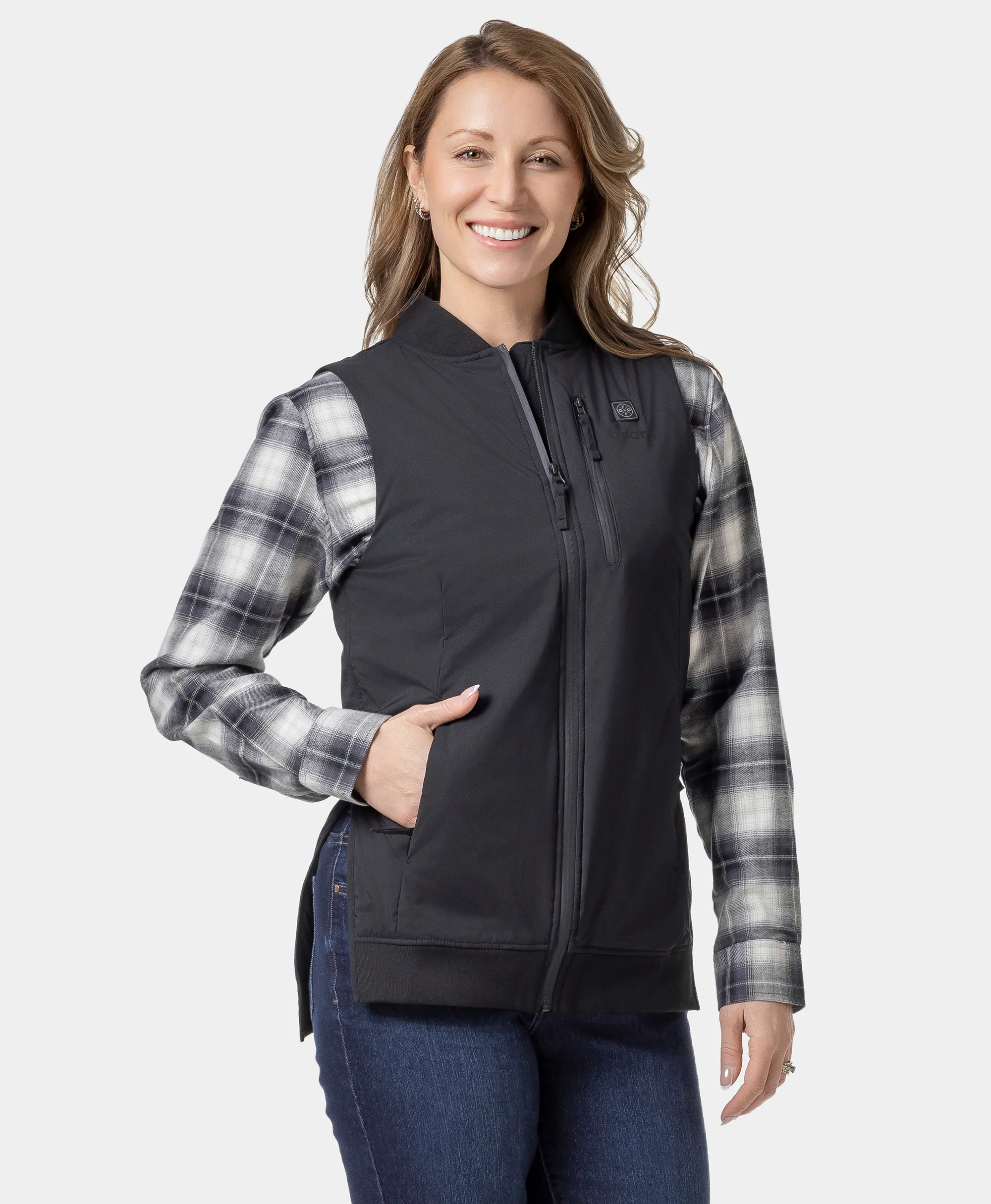 Blair Women's Heated Long Bomber Vest (Final Sale) - Image 3