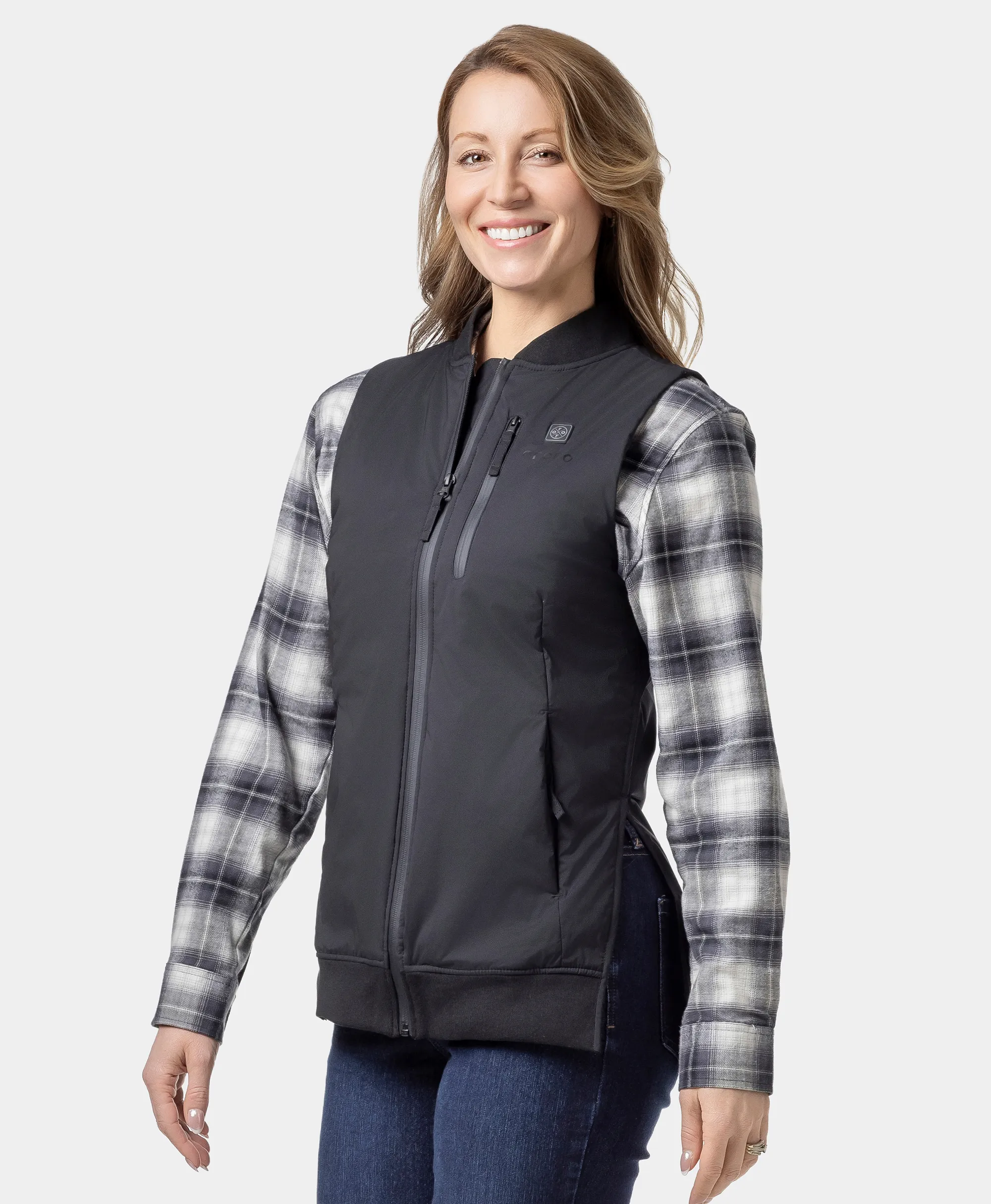 Blair Women's Heated Long Bomber Vest (Final Sale) - Image 4