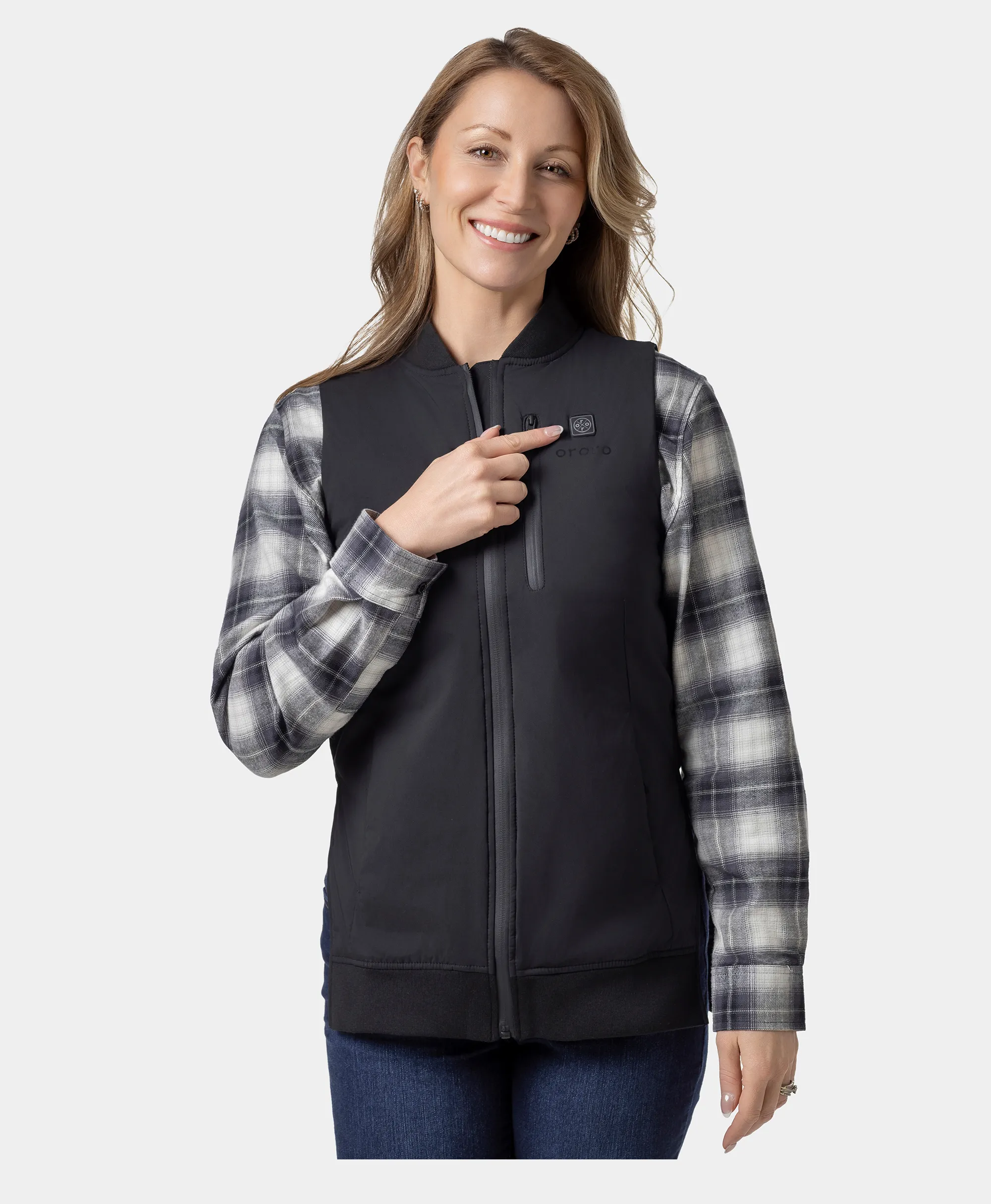 Blair Women's Heated Long Bomber Vest (Final Sale) - Image 5