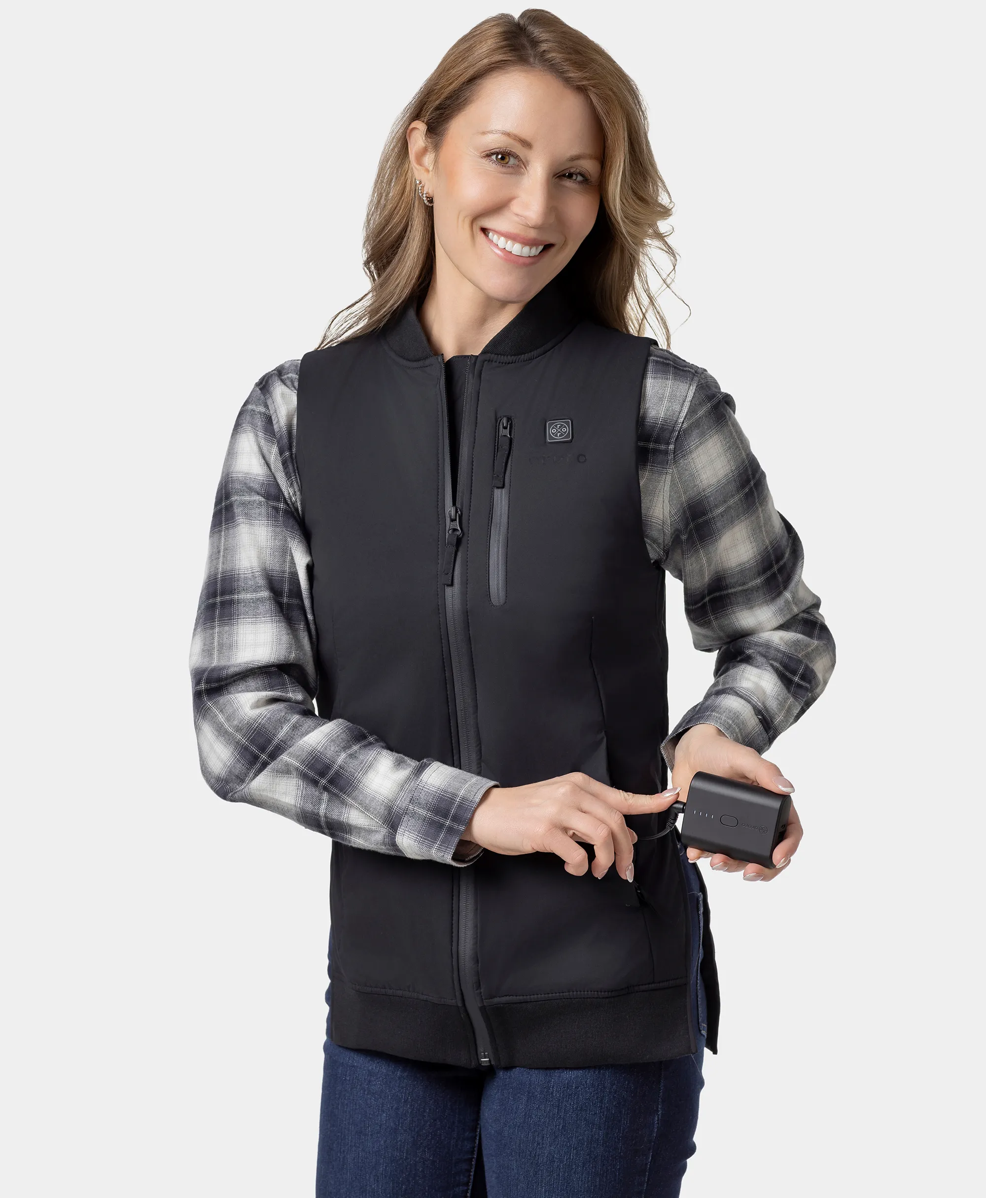 Blair Women's Heated Long Bomber Vest (Final Sale) - Image 6