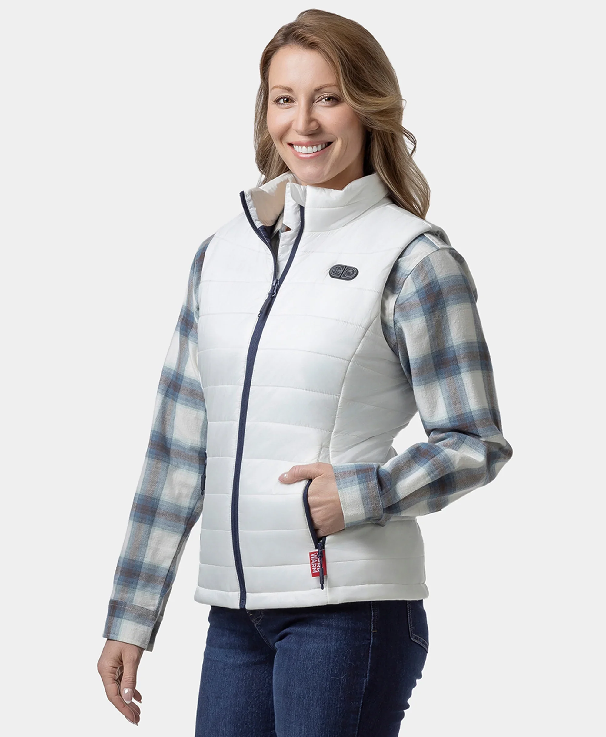 Bundle Deal - SureWarm® Women's 7-Zone Dual-Control Classic Pro Heated Vest & Extra PD 5K Battery - Image 20