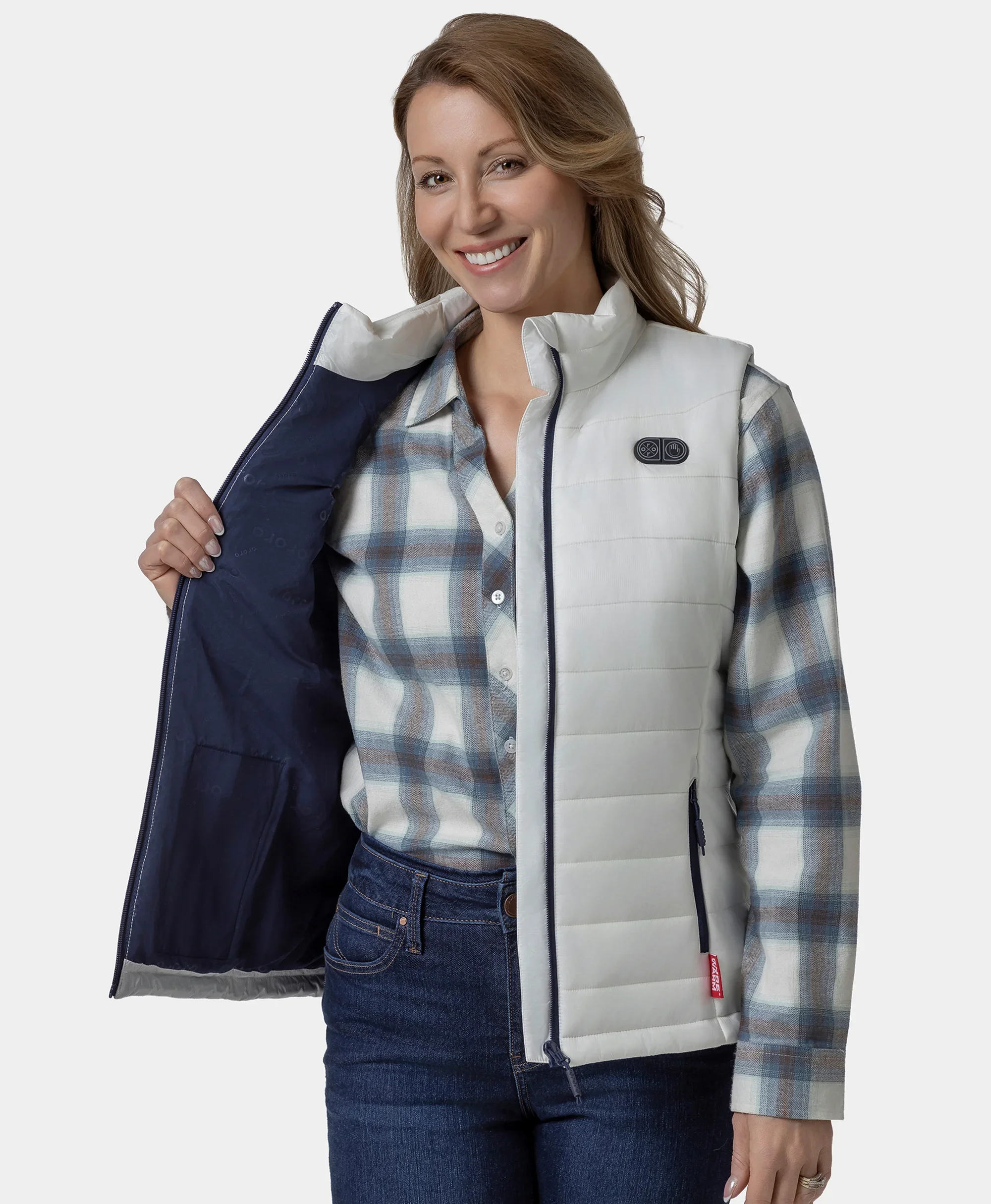Bundle Deal - SureWarm® Women's 7-Zone Dual-Control Classic Pro Heated Vest & Extra PD 5K Battery - Image 21
