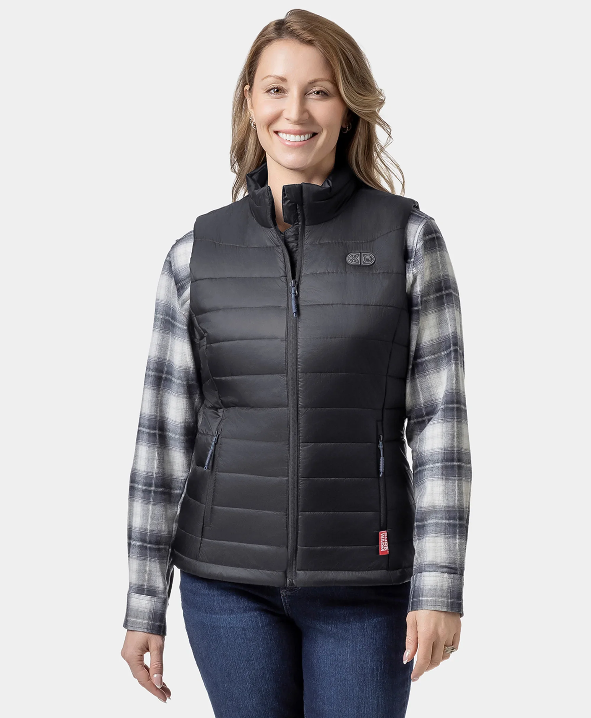 Bundle Deal - SureWarm® Women's 7-Zone Dual-Control Classic Pro Heated Vest & Extra PD 5K Battery - Image 4