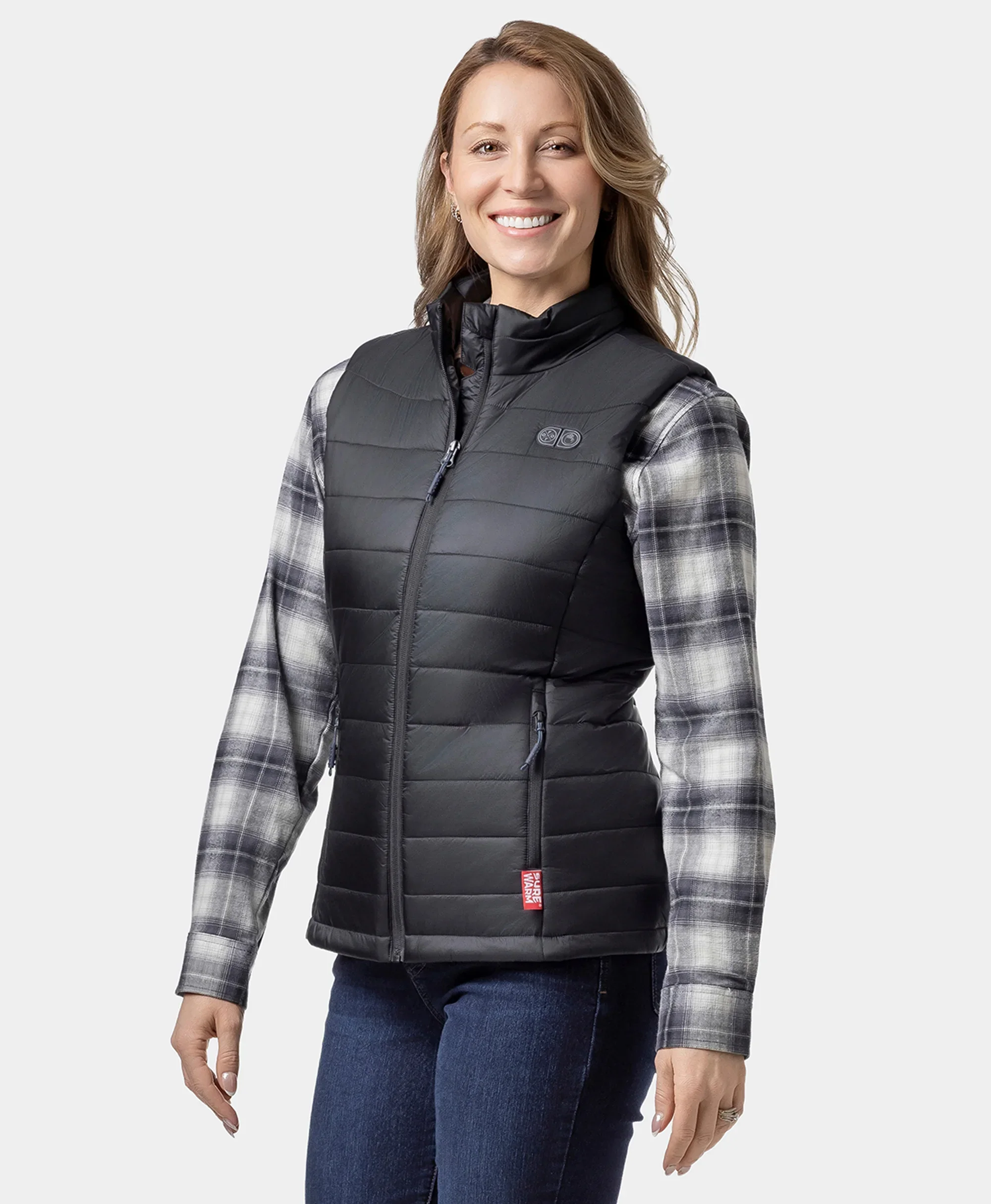 Bundle Deal - SureWarm® Women's 7-Zone Dual-Control Classic Pro Heated Vest & Extra PD 5K Battery - Image 6