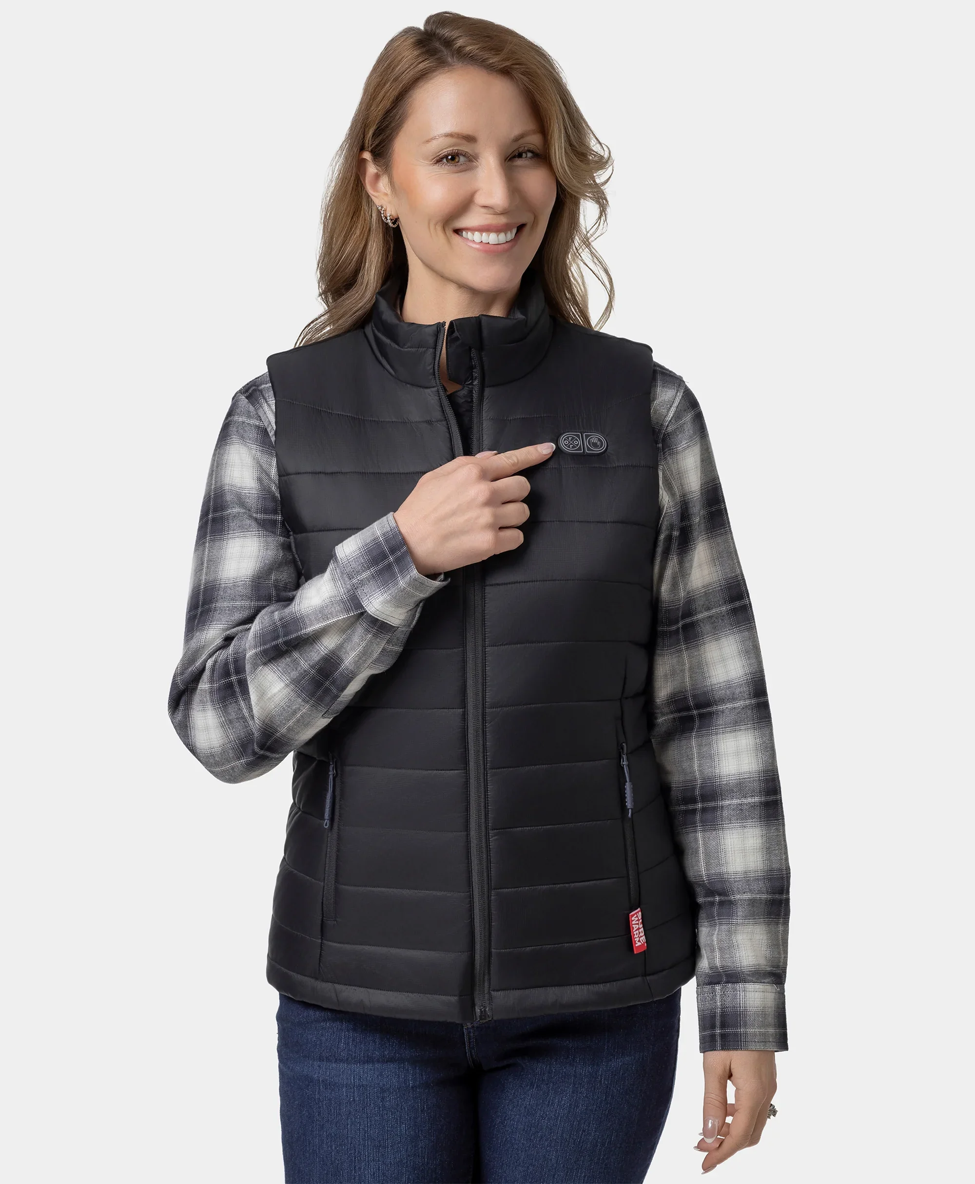 Bundle Deal - SureWarm® Women's 7-Zone Dual-Control Classic Pro Heated Vest & Extra PD 5K Battery - Image 8
