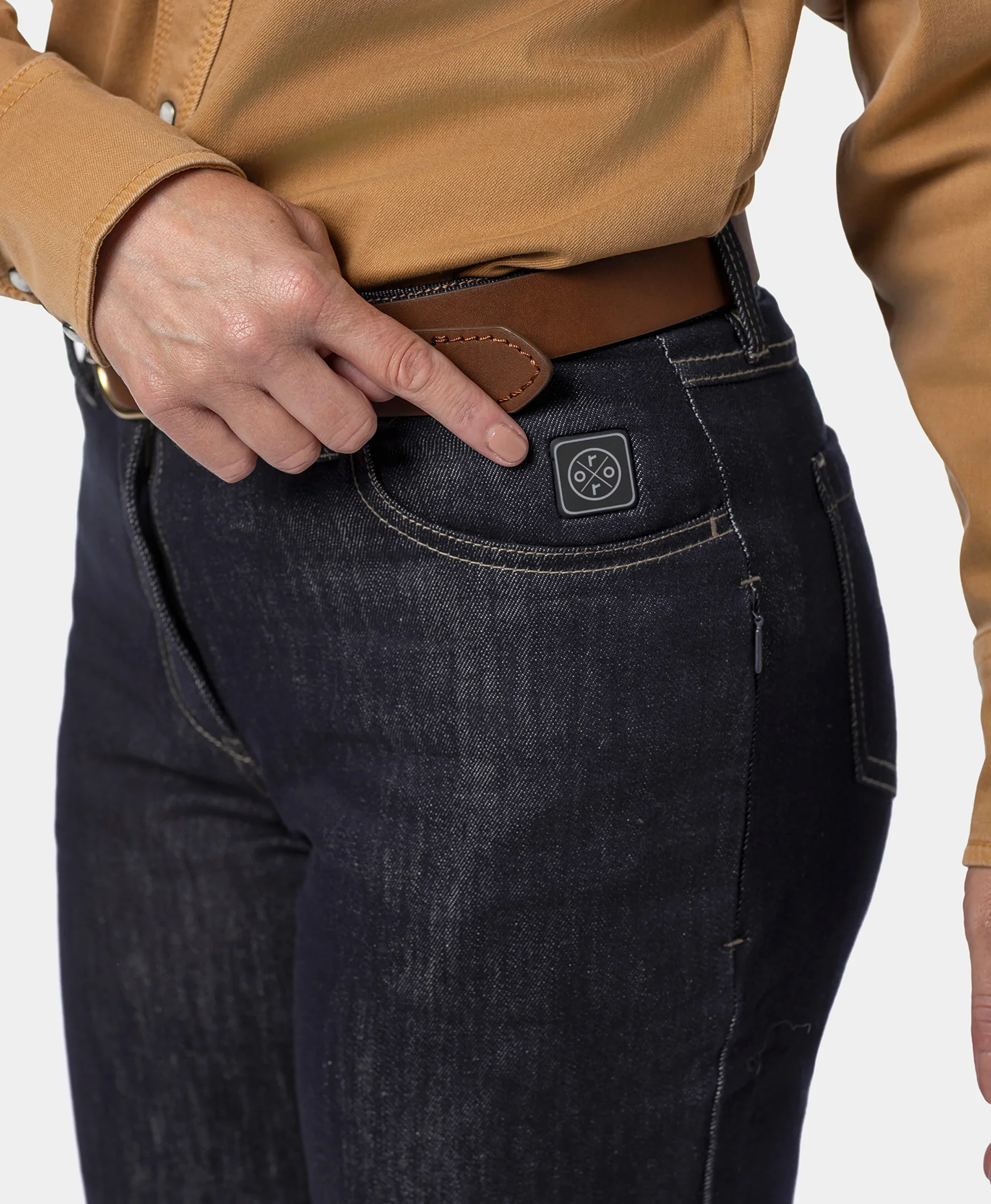 Heatenim Women’s Heated Denim Pants with Fleece Lining (Apparel Only) - Image 4