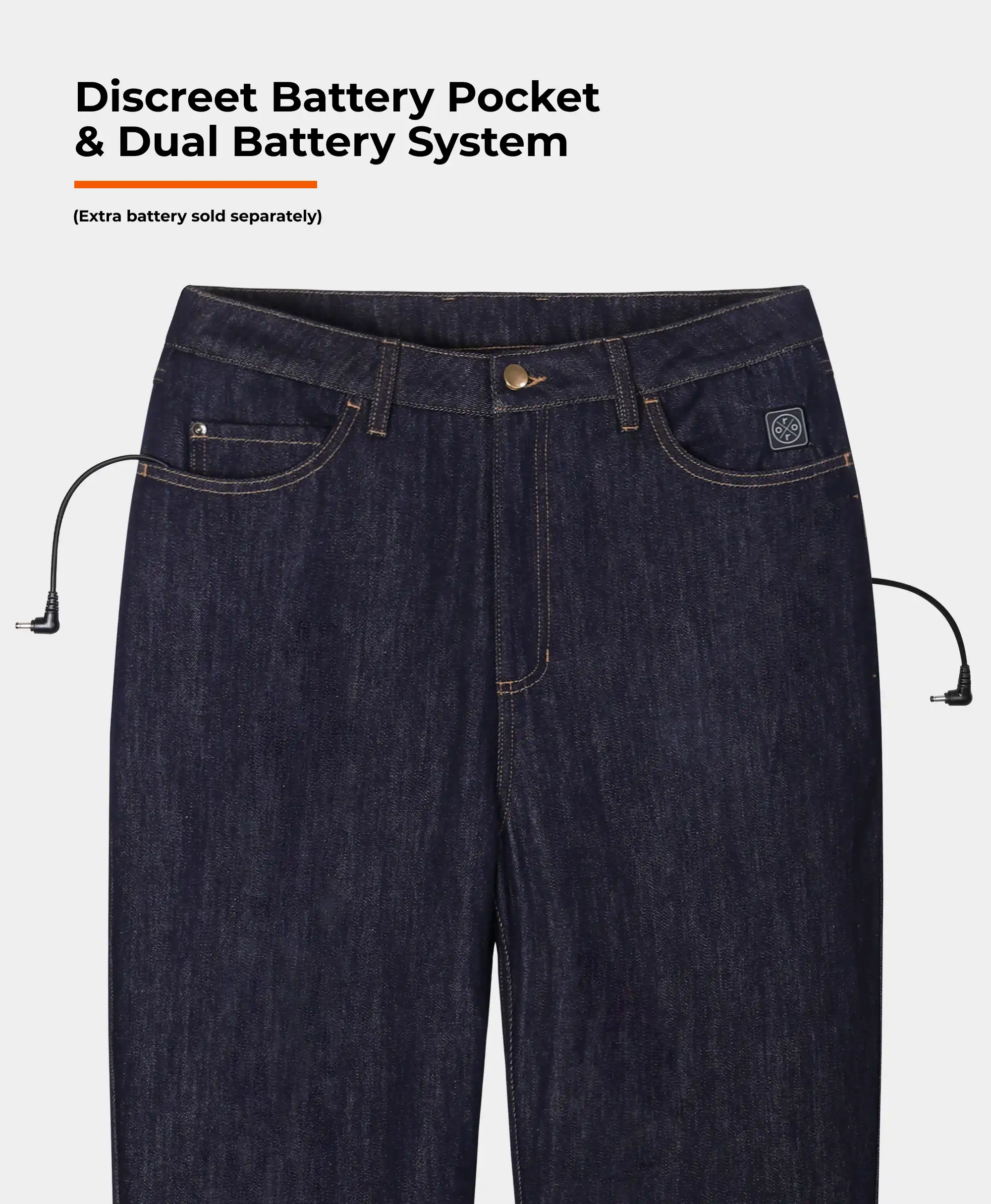 Heatenim Women’s Heated Denim Pants with Fleece Lining (Apparel Only) - Image 8