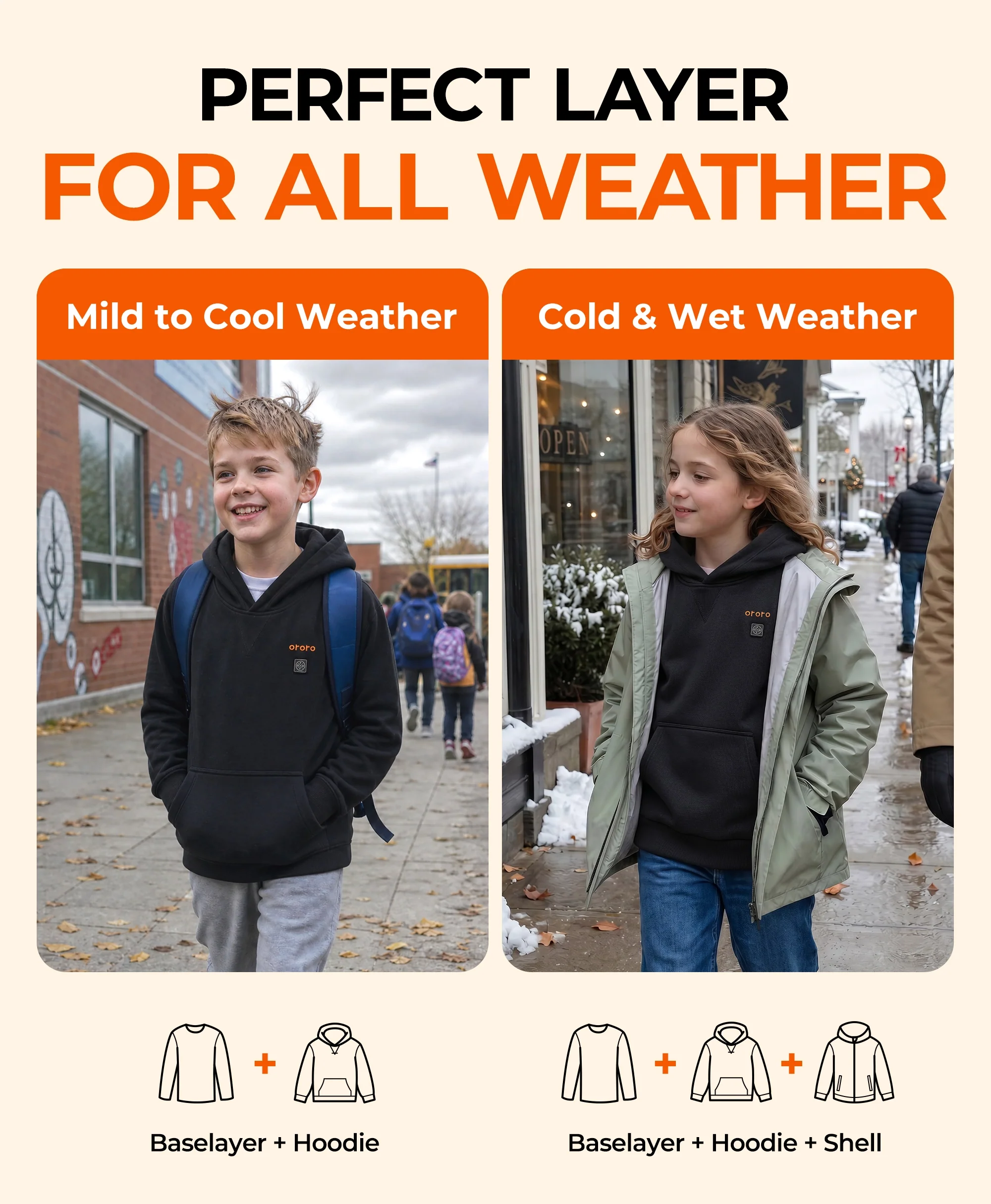 Kids' 4-Zone Heated Full-Zip Fleece Hoodie (Apparel Only) - Image 15
