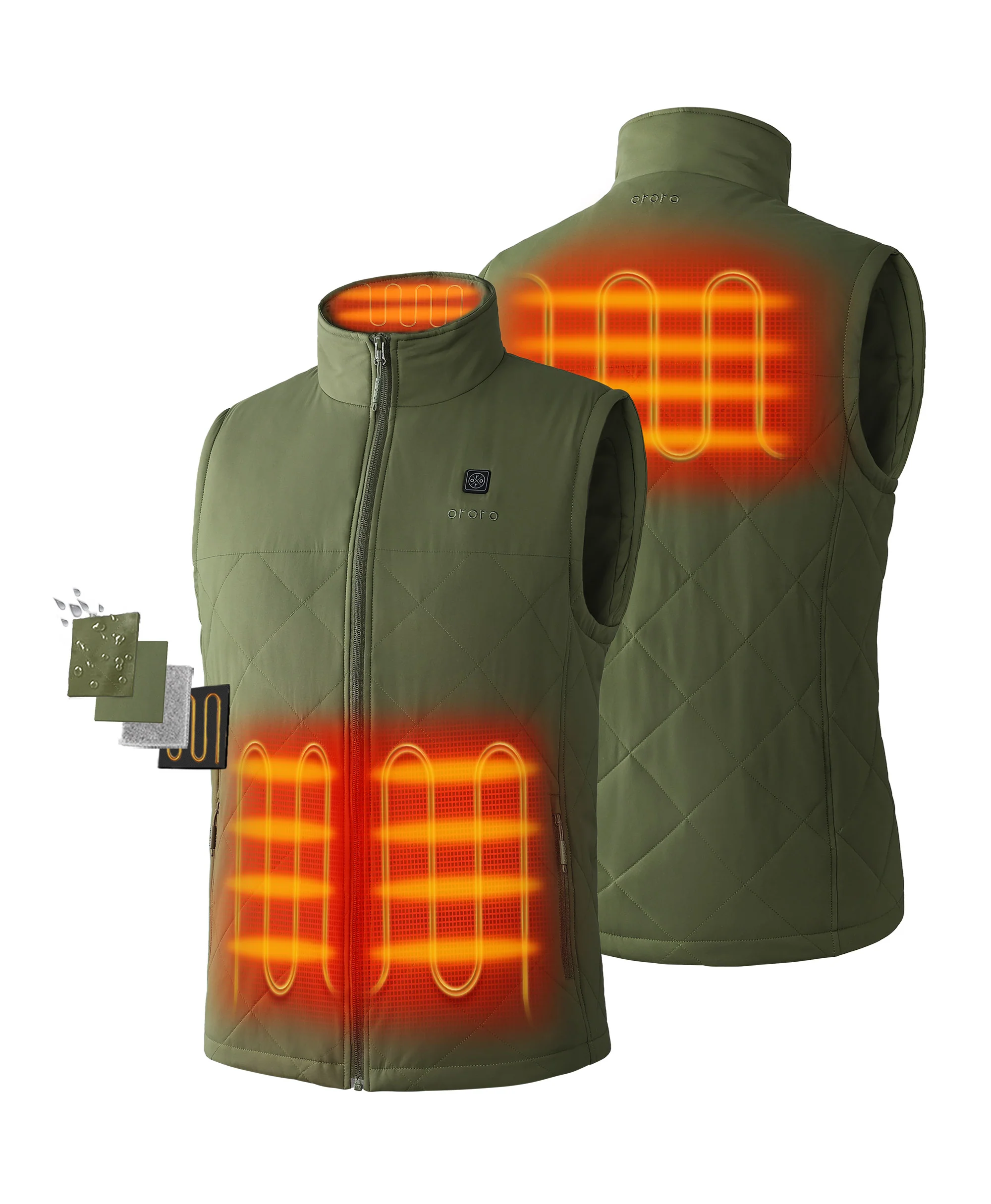 Men's Heated Quilted Vest - New Colors - Image 10