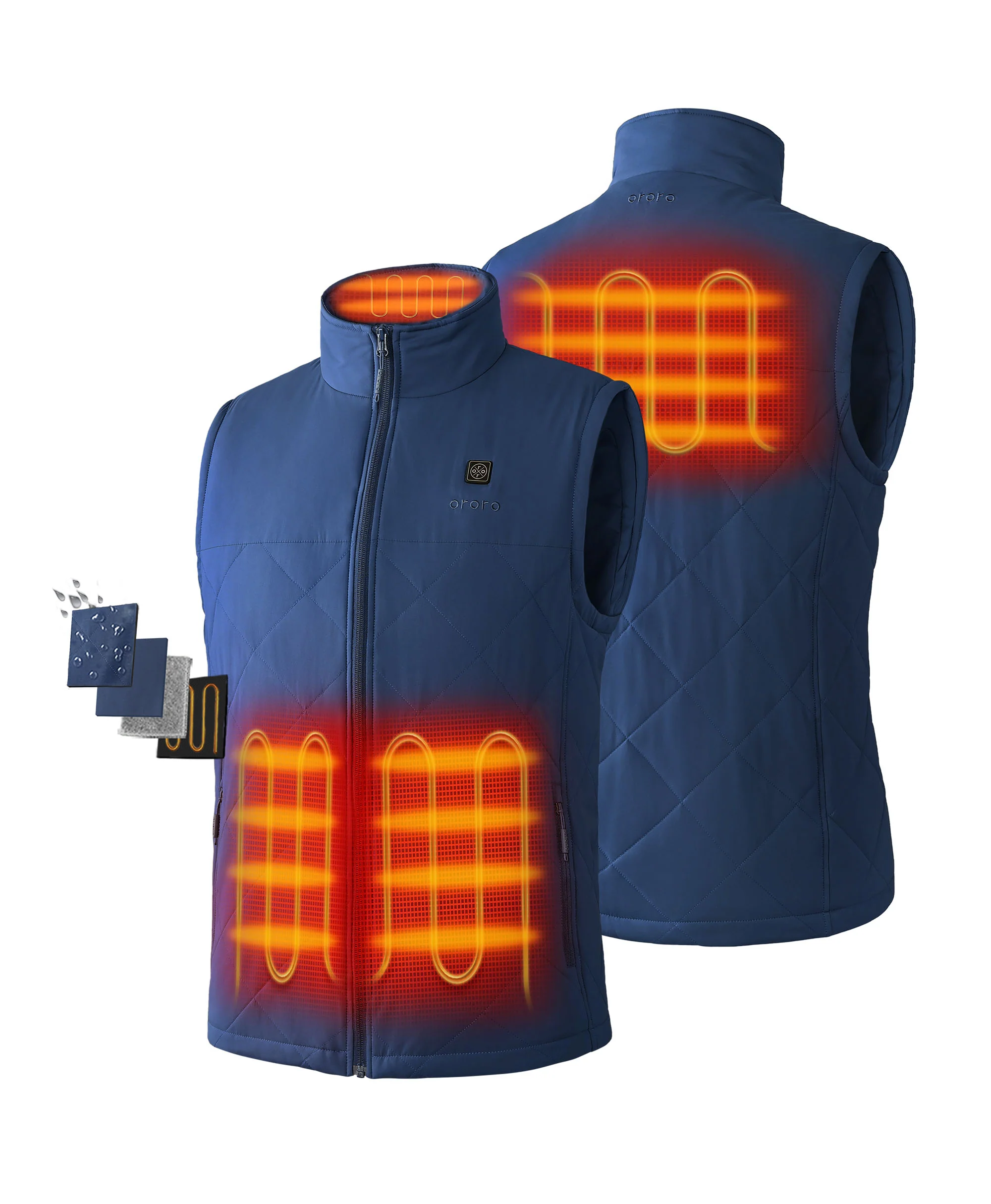 Men's Heated Quilted Vest - New Colors - Image 2