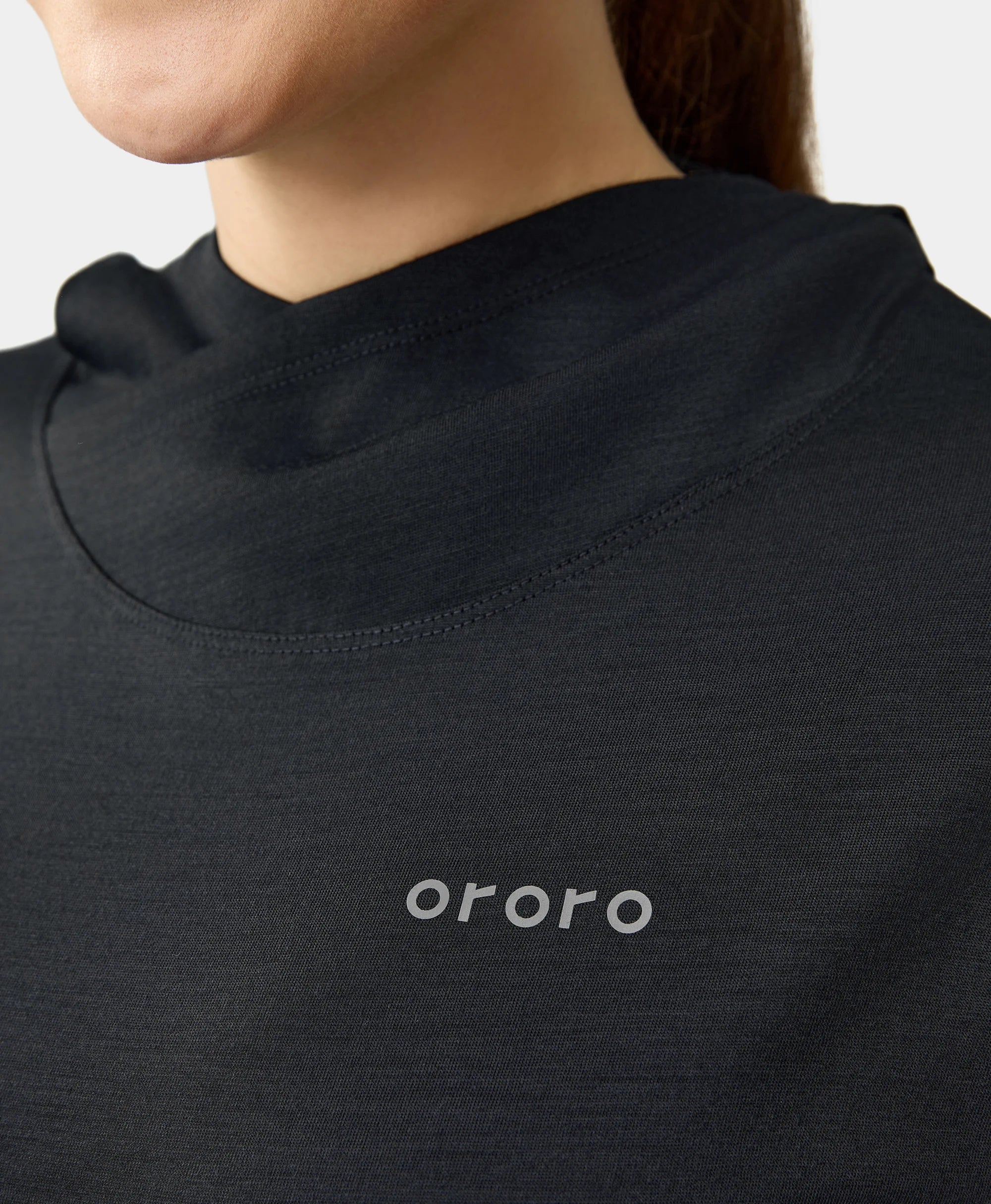 Aoraki Unisex Merino Wool Blend Baselayer - Black - Image 4