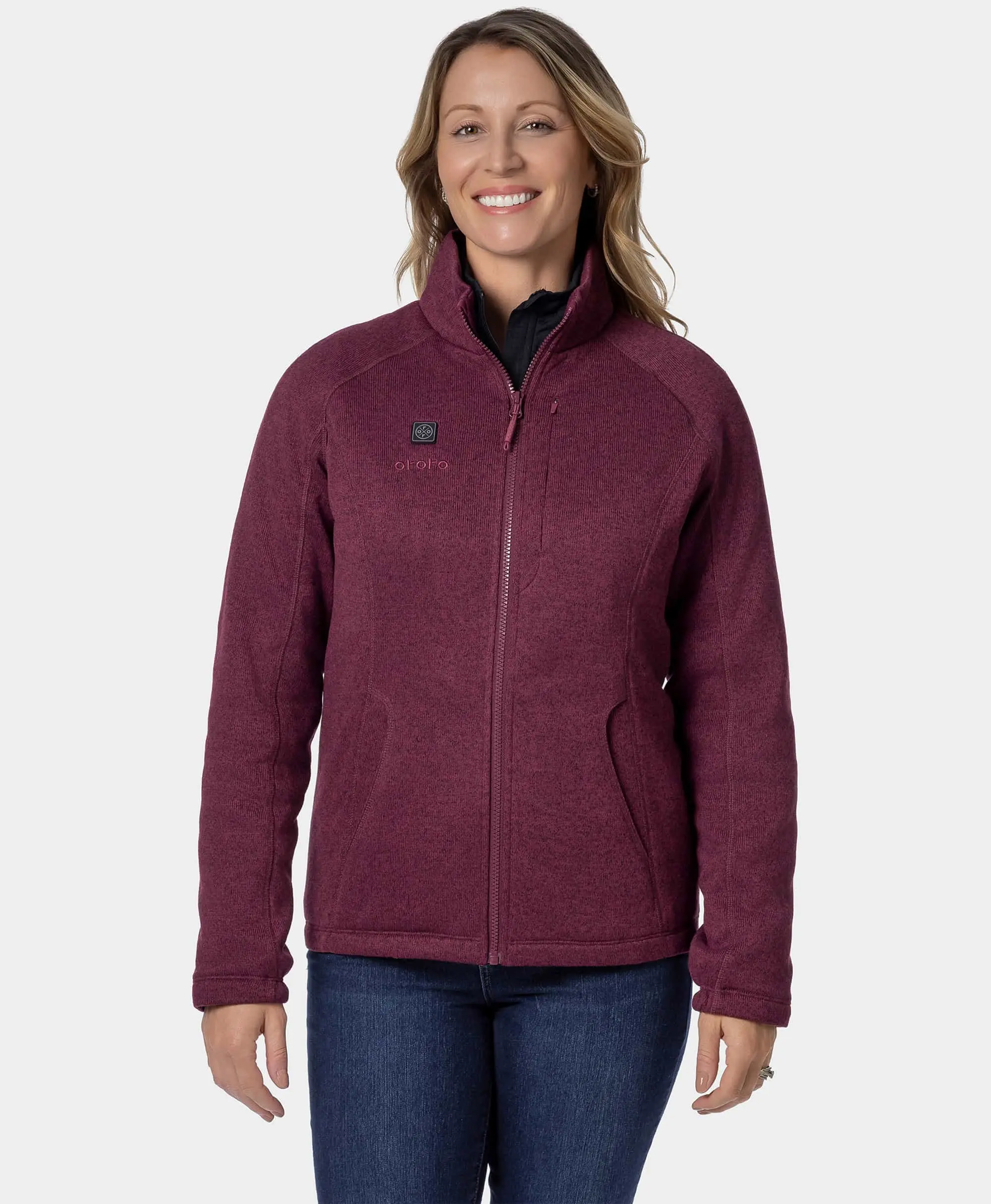 Augusta Tournament Women's 4-Zone Heated Sweater Fleece Jacket (Apparel Only)