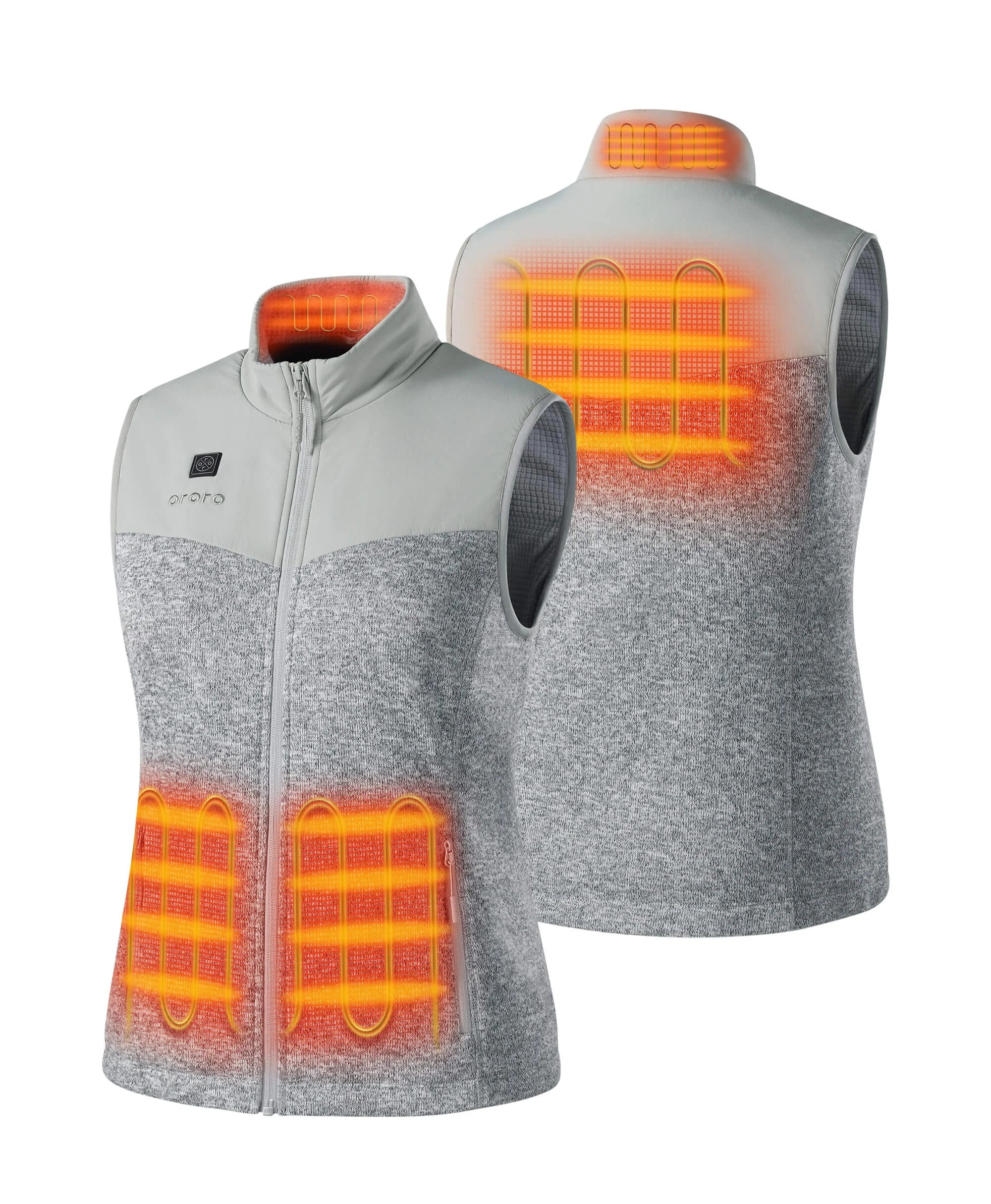 (Open-box) Augusta Women's Heated Sweater Fleece Vest(Battery Set Not Included) - Image 13
