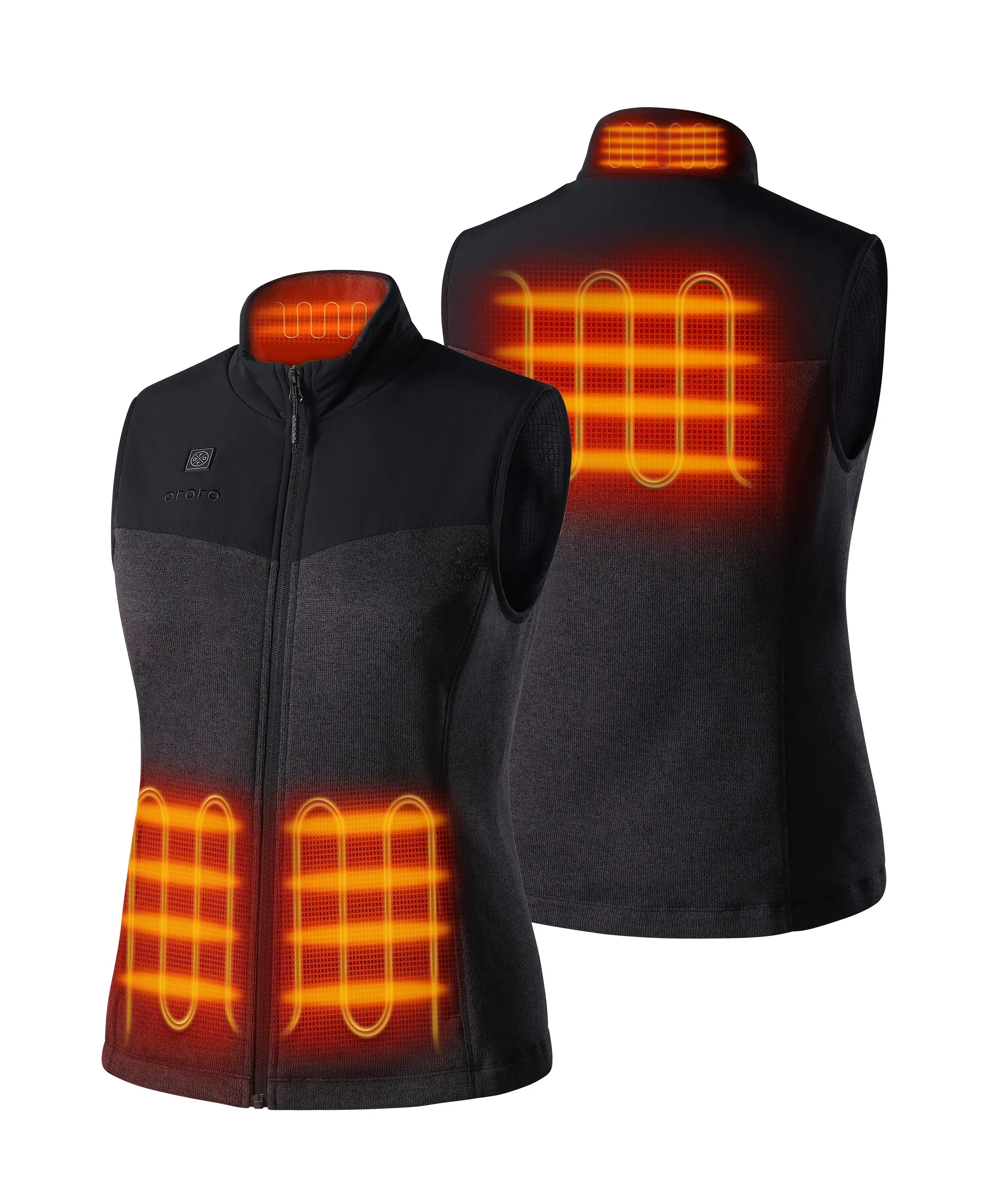 (Open-box) Augusta Women's Heated Sweater Fleece Vest(Battery Set Not Included)