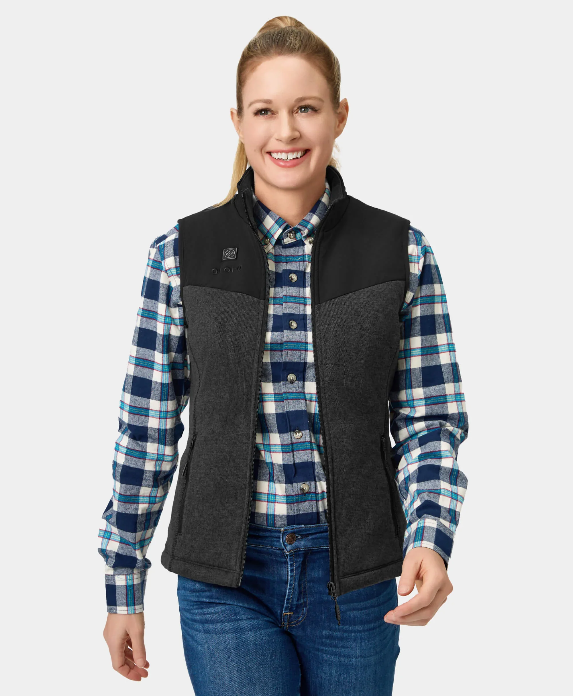 (Open-box) Augusta Women's Heated Sweater Fleece Vest(Battery Set Not Included) - Image 3