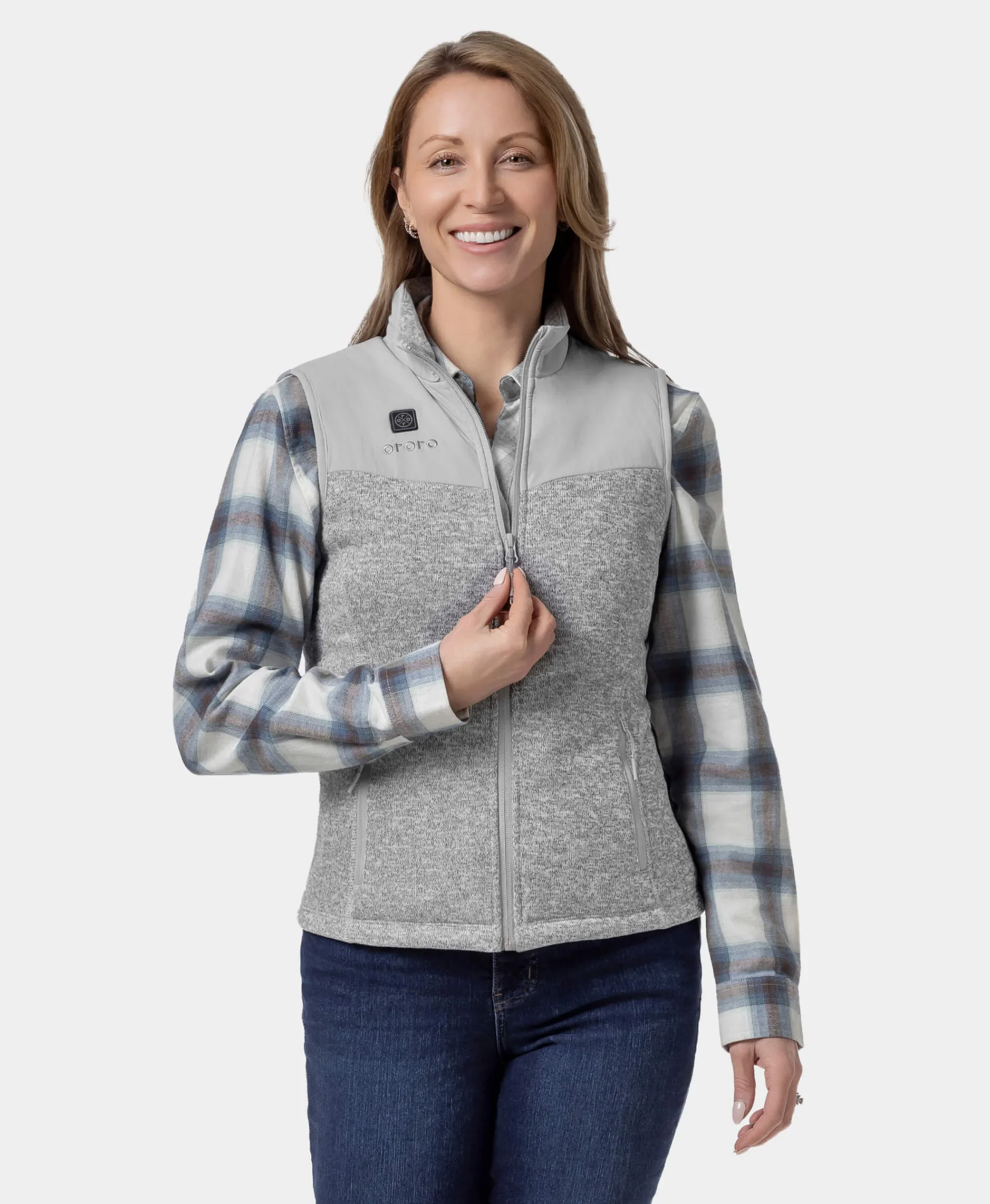 (Open-box) Augusta Women's Heated Sweater Fleece Vest(Battery Set Not Included) - Image 12