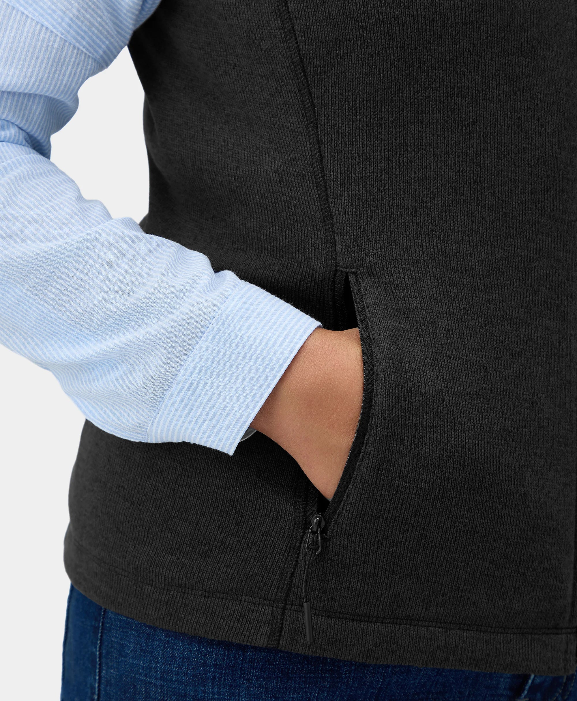 (Open-box) Augusta Women's Heated Sweater Fleece Vest(Battery Set Not Included) - Image 8