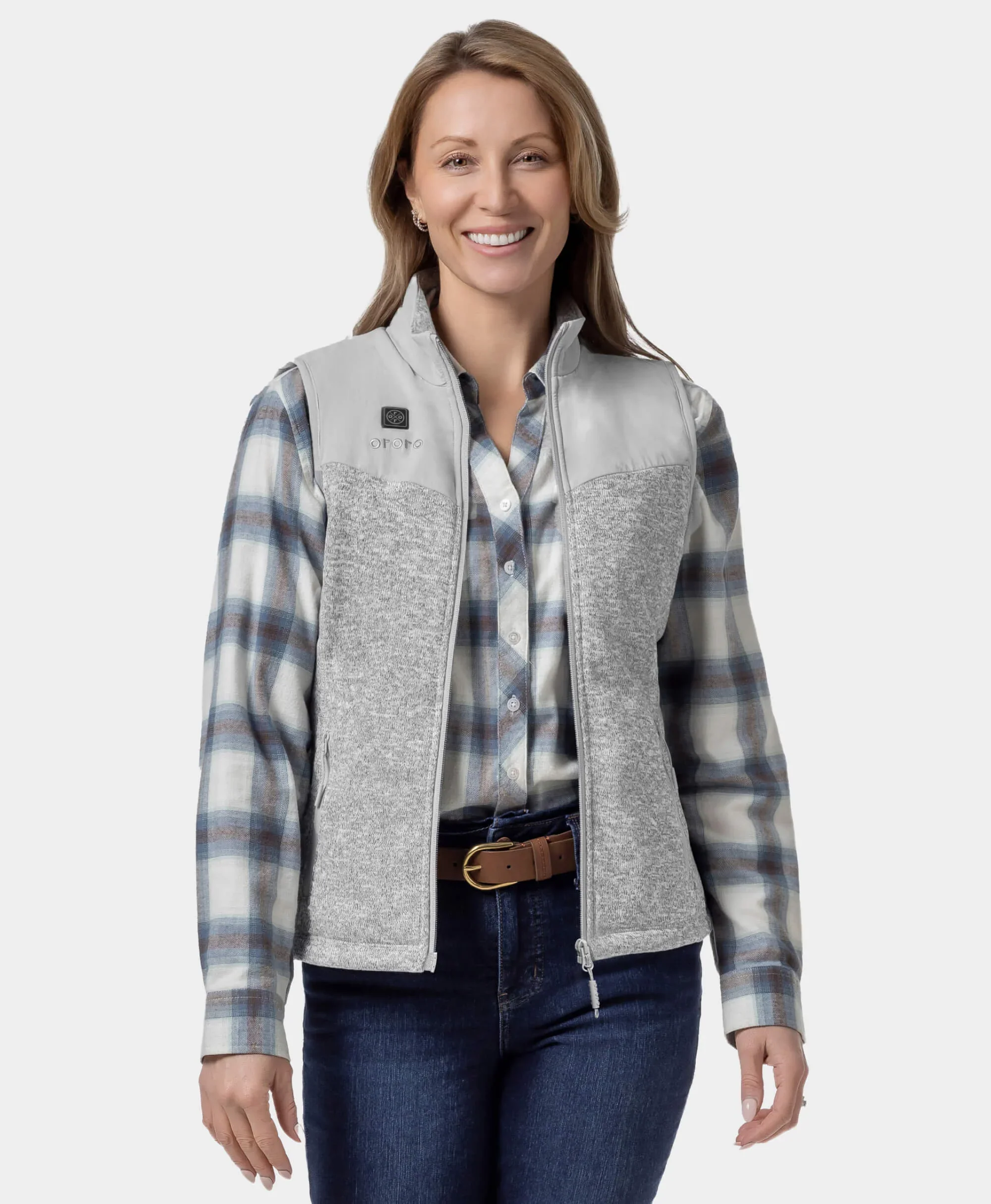 (Open-box) Augusta Women's Heated Sweater Fleece Vest(Battery Set Not Included) - Image 14