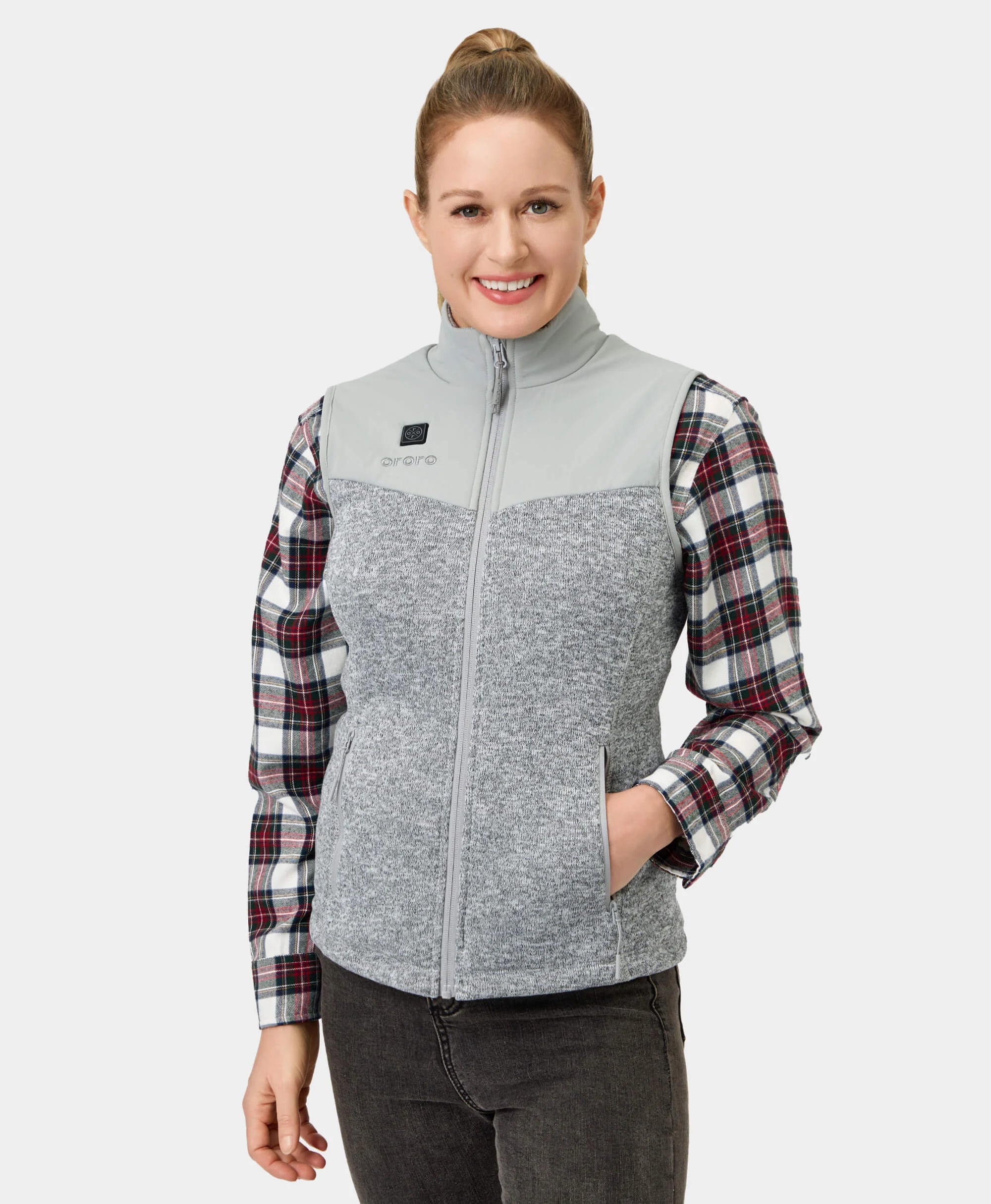 (Open-box) Augusta Women's Heated Sweater Fleece Vest(Battery Set Not Included) - Image 17