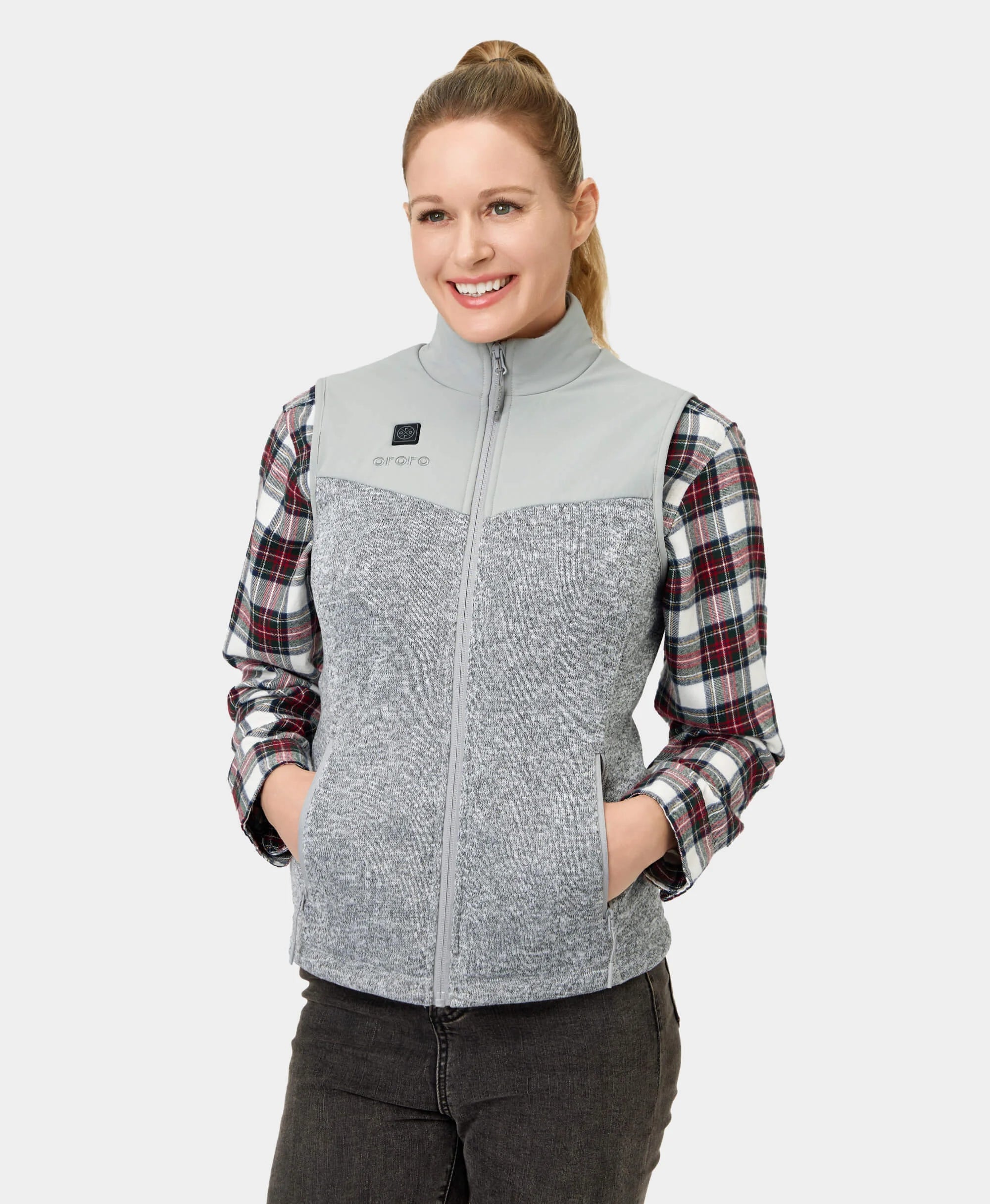 (Open-box) Augusta Women's Heated Sweater Fleece Vest(Battery Set Not Included) - Image 16