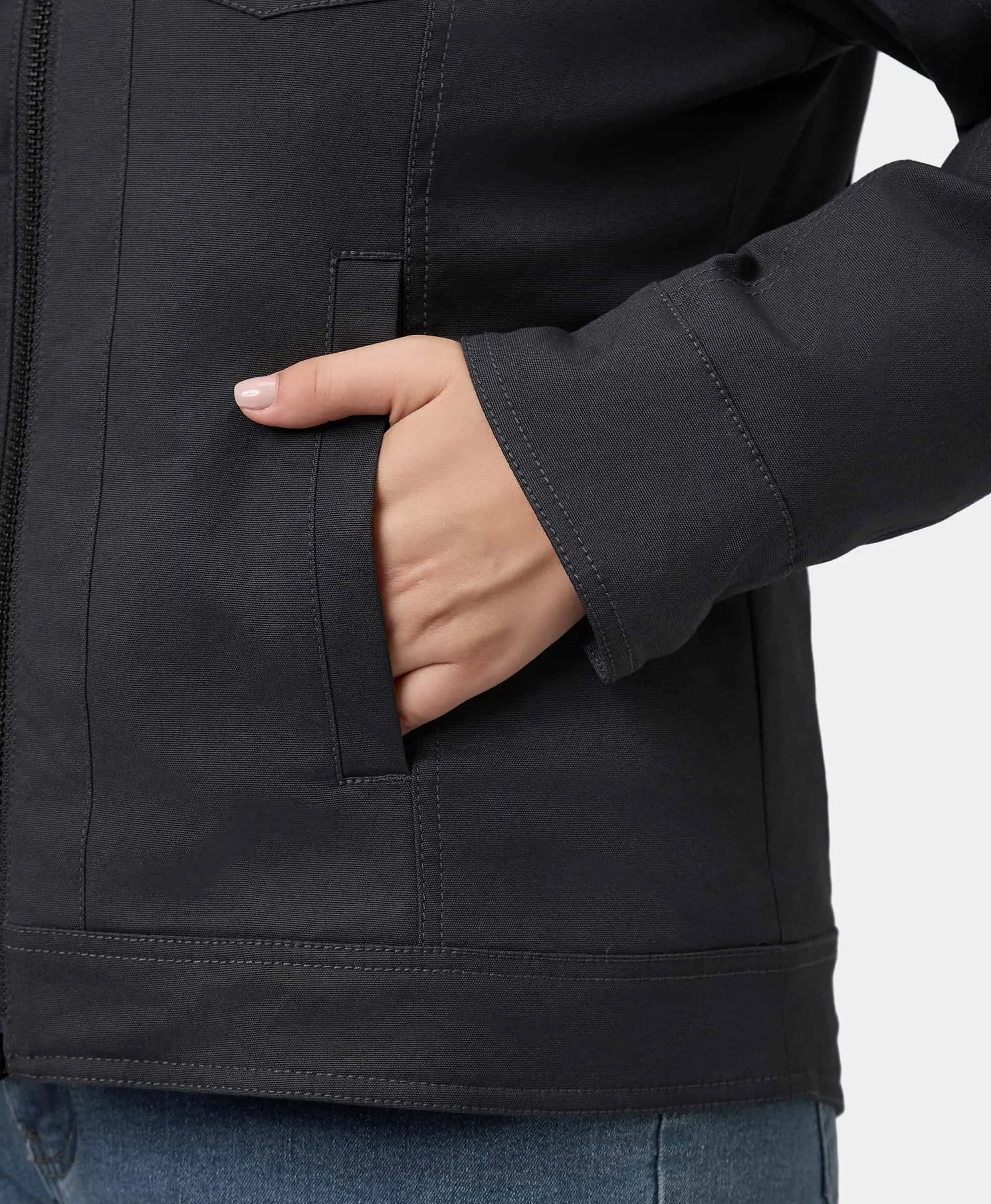 (Open-box) Cheyenne Women's 5-Zone Dual-Control Heated Canvas Jacket(Battery Set Not Included) - Image 13