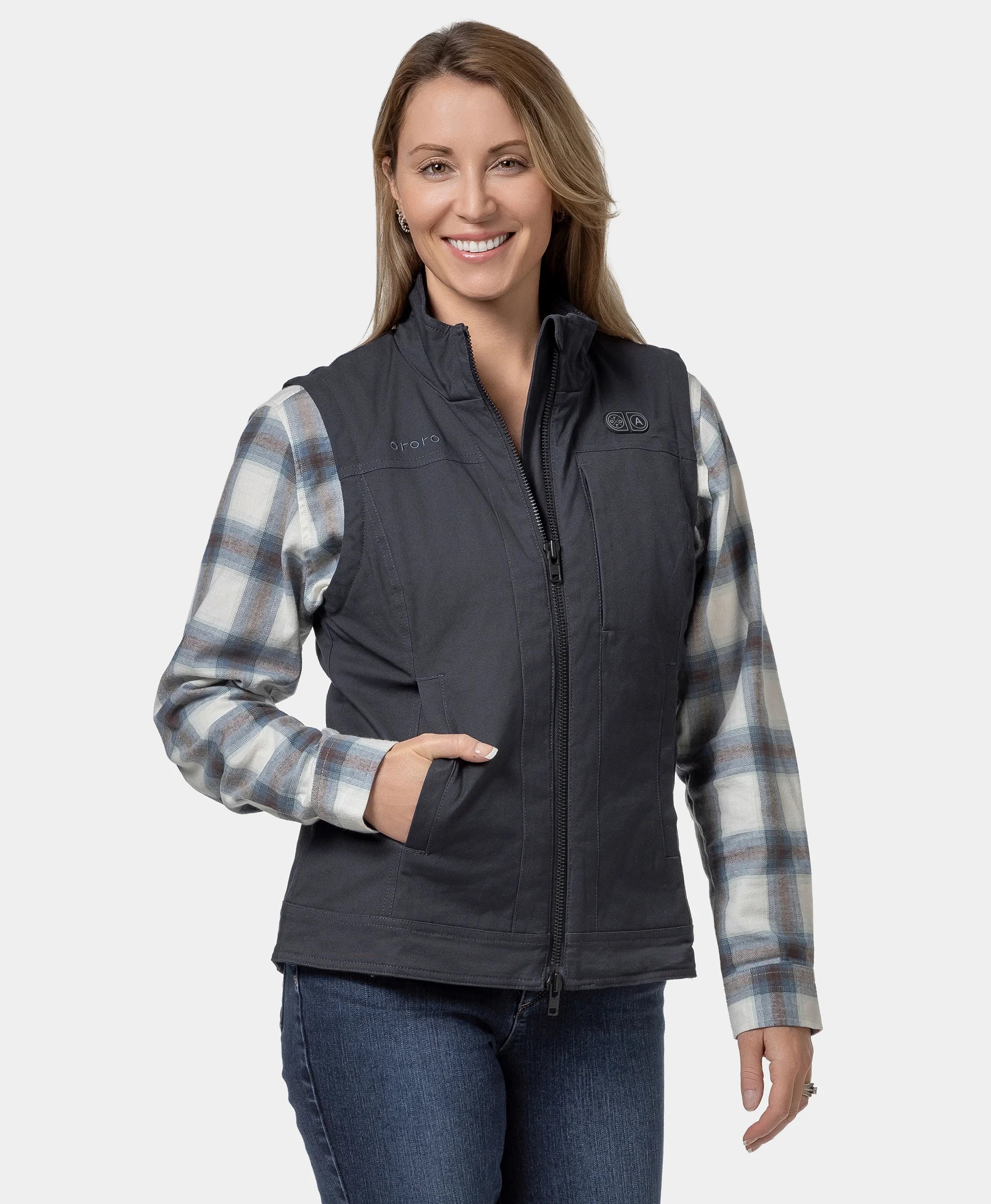 Cheyenne Women's 5-Zone Dual-Control Heated Canvas Vest (Final Sale)