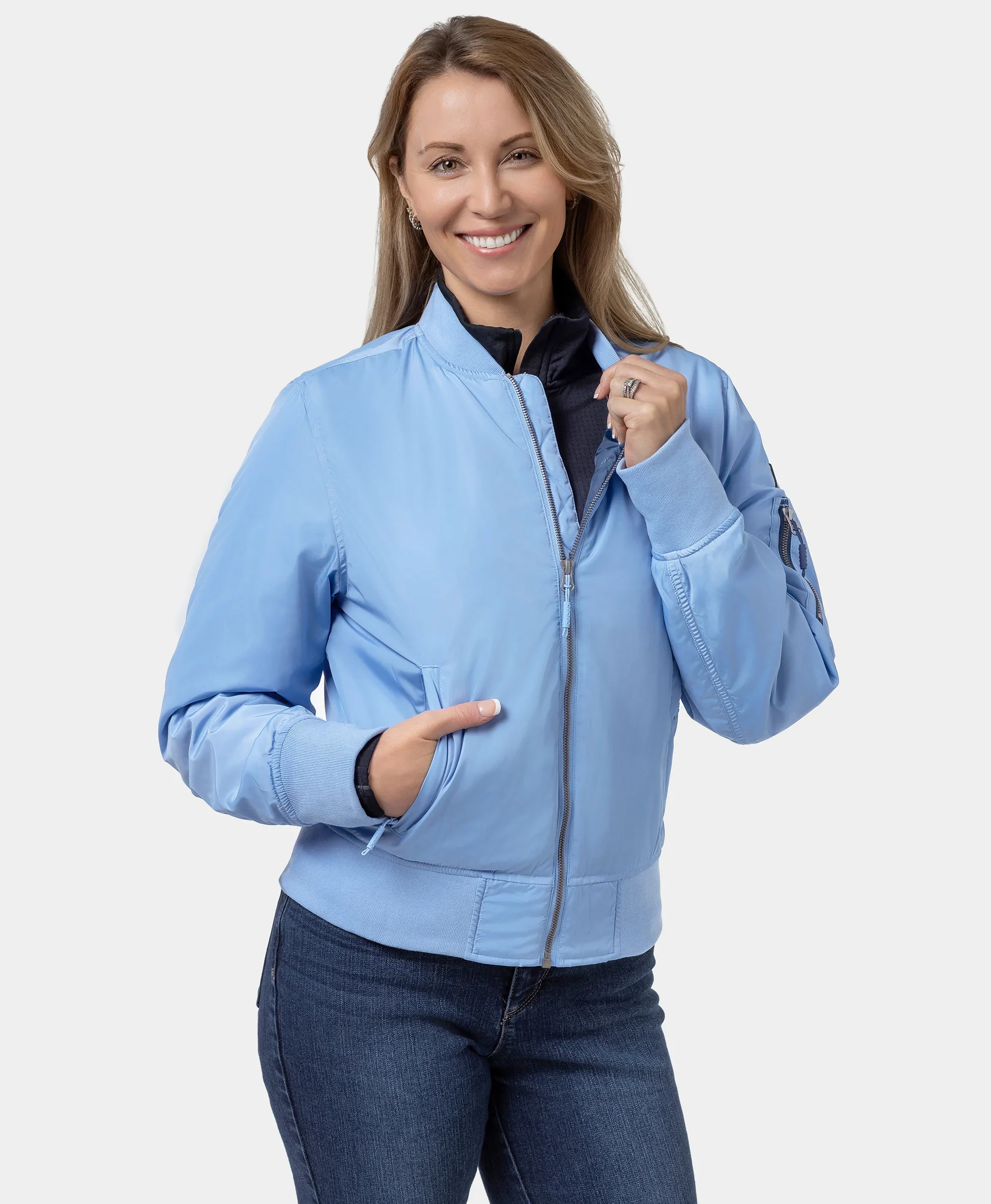 (Open-box) Cityscape Women's Heated Bomber Jacket(Battery Set Not Included) - Image 14