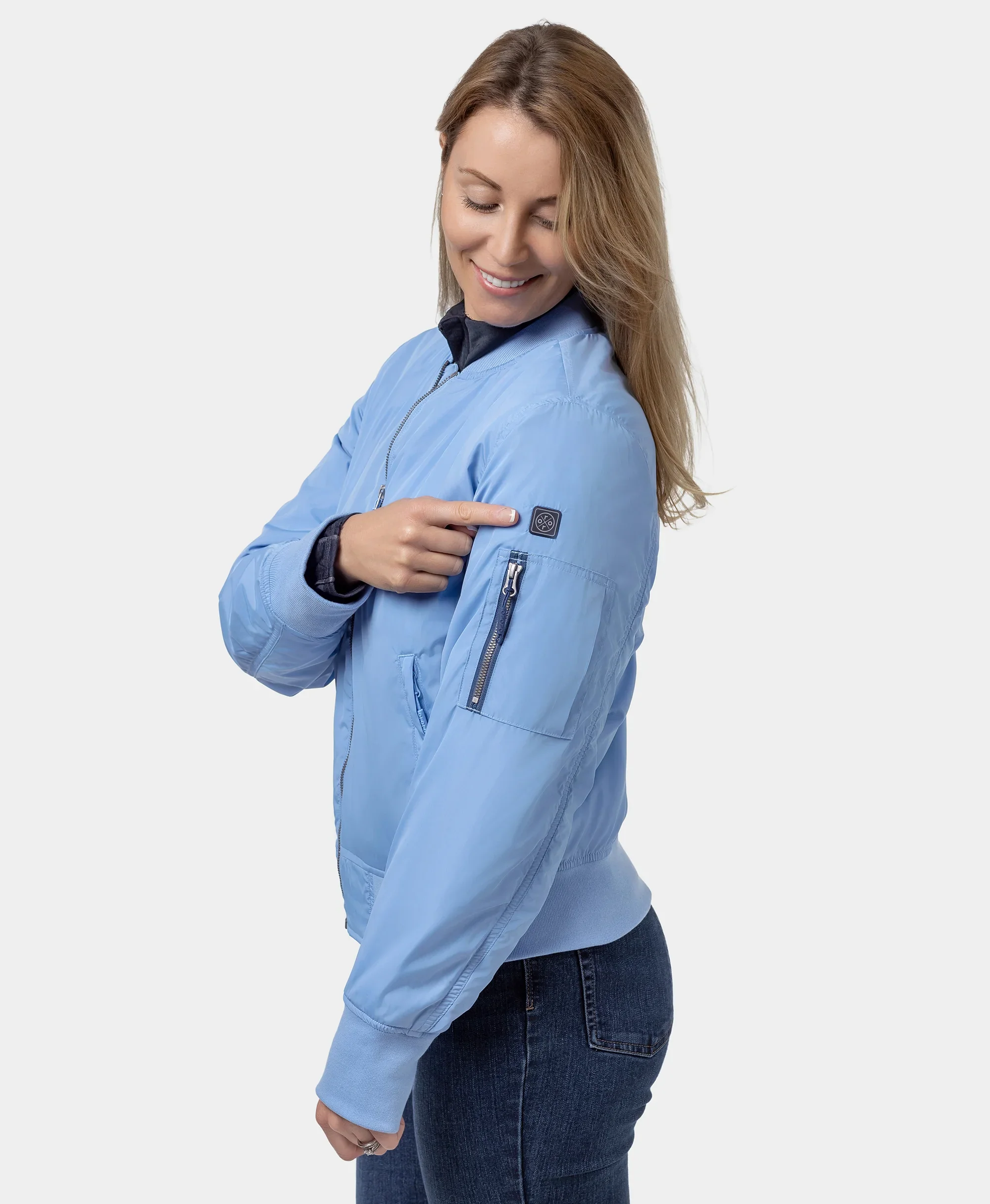 (Open-box) Cityscape Women's Heated Bomber Jacket(Battery Set Not Included) - Image 15