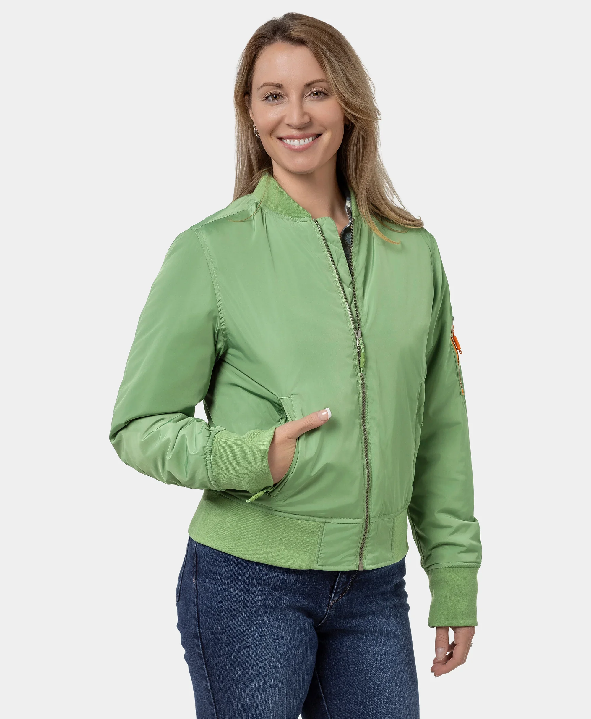 (Open-box) Cityscape Women's Heated Bomber Jacket(Battery Set Not Included) - Image 3