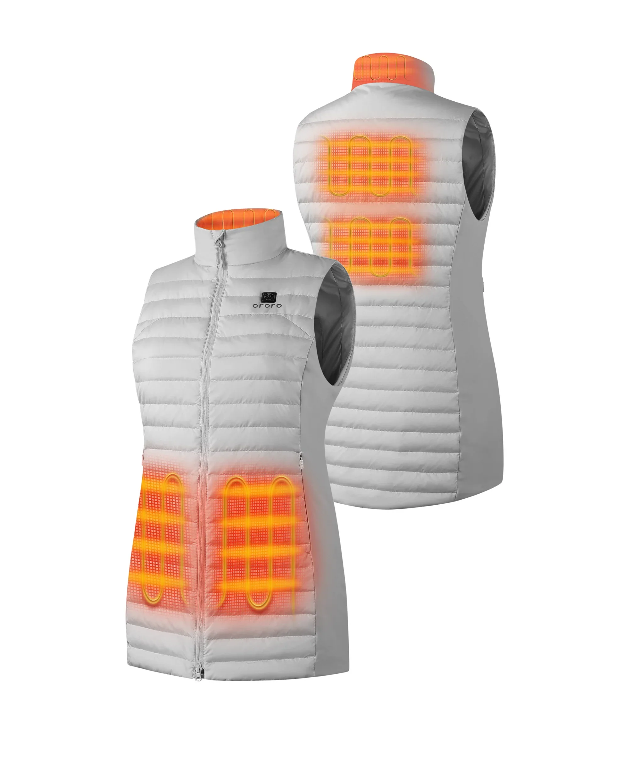 Cloudmere Women's 5-Zone Heated Long Down Vest (Apparel Only) - Image 13