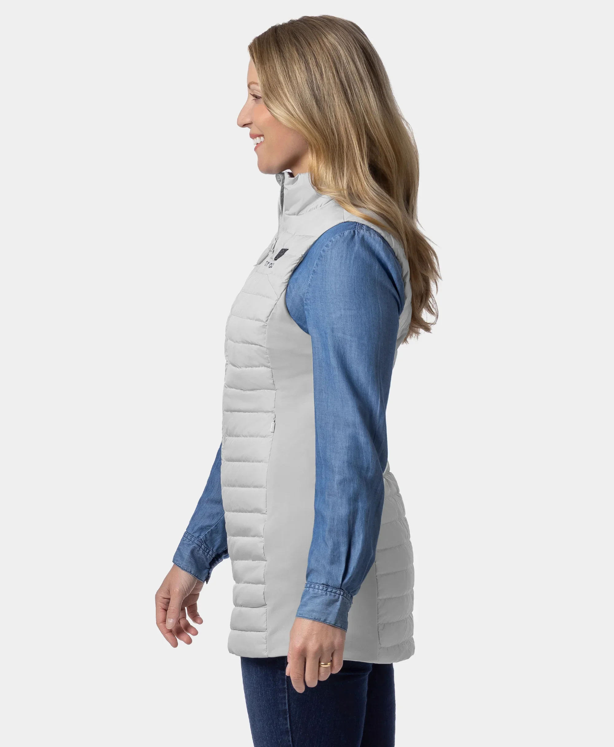 Cloudmere Women's 5-Zone Heated Long Down Vest (Apparel Only) - Image 15