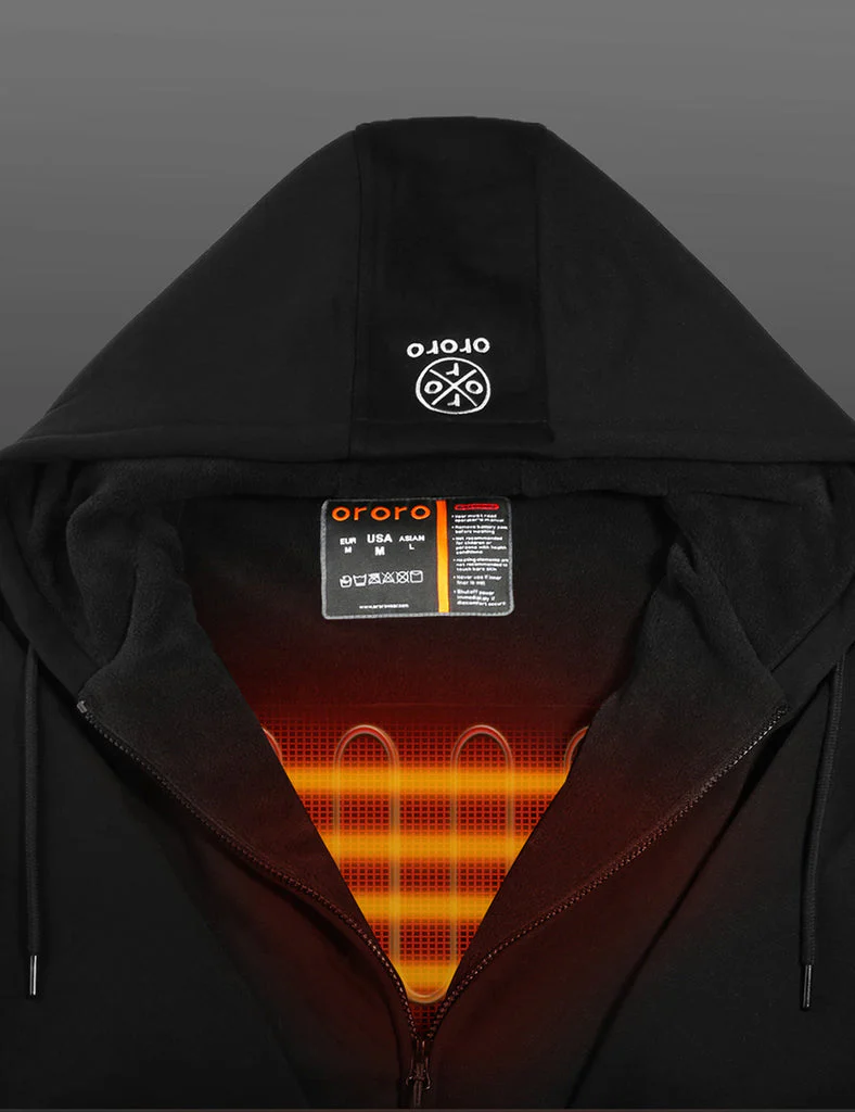 (Open-Box) Unisex Heated Fleece Hoodie (Battery Set Not Included) - Image 14