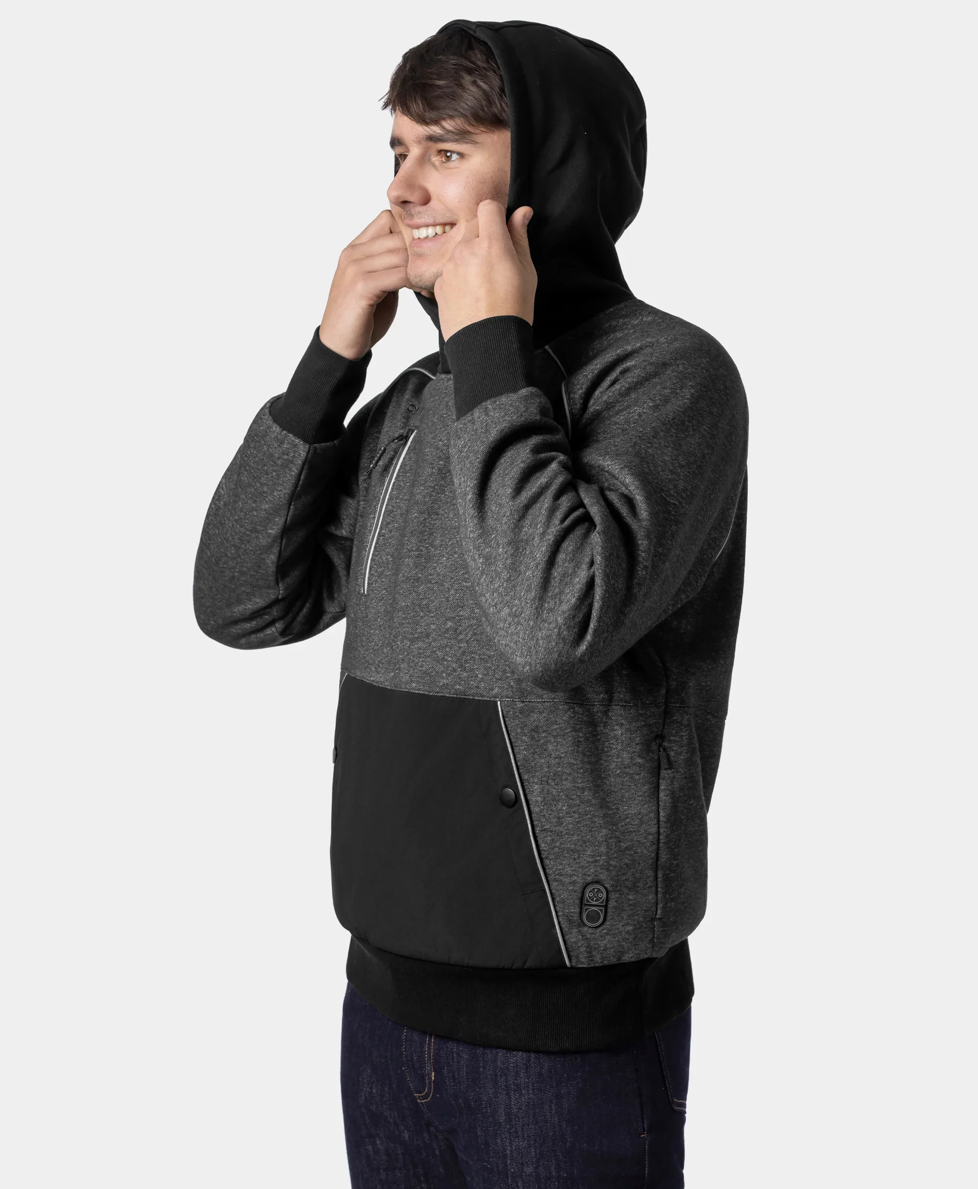 Indy Unisex 6-Zone Dual-Control Heated Hoodie Pullover - Image 6