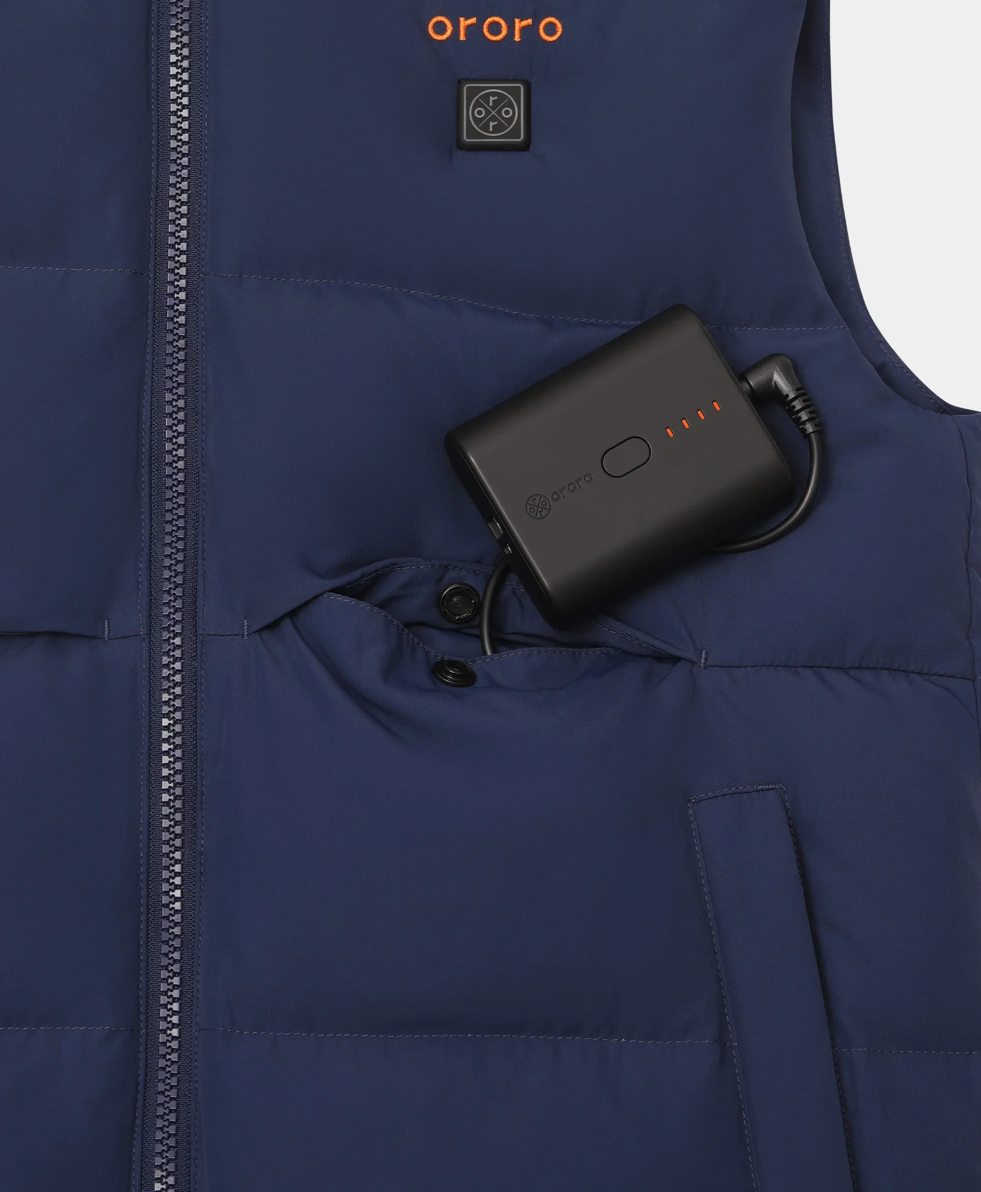 Kids' 4-Zone Hooded Heated Down Vest - Image 13