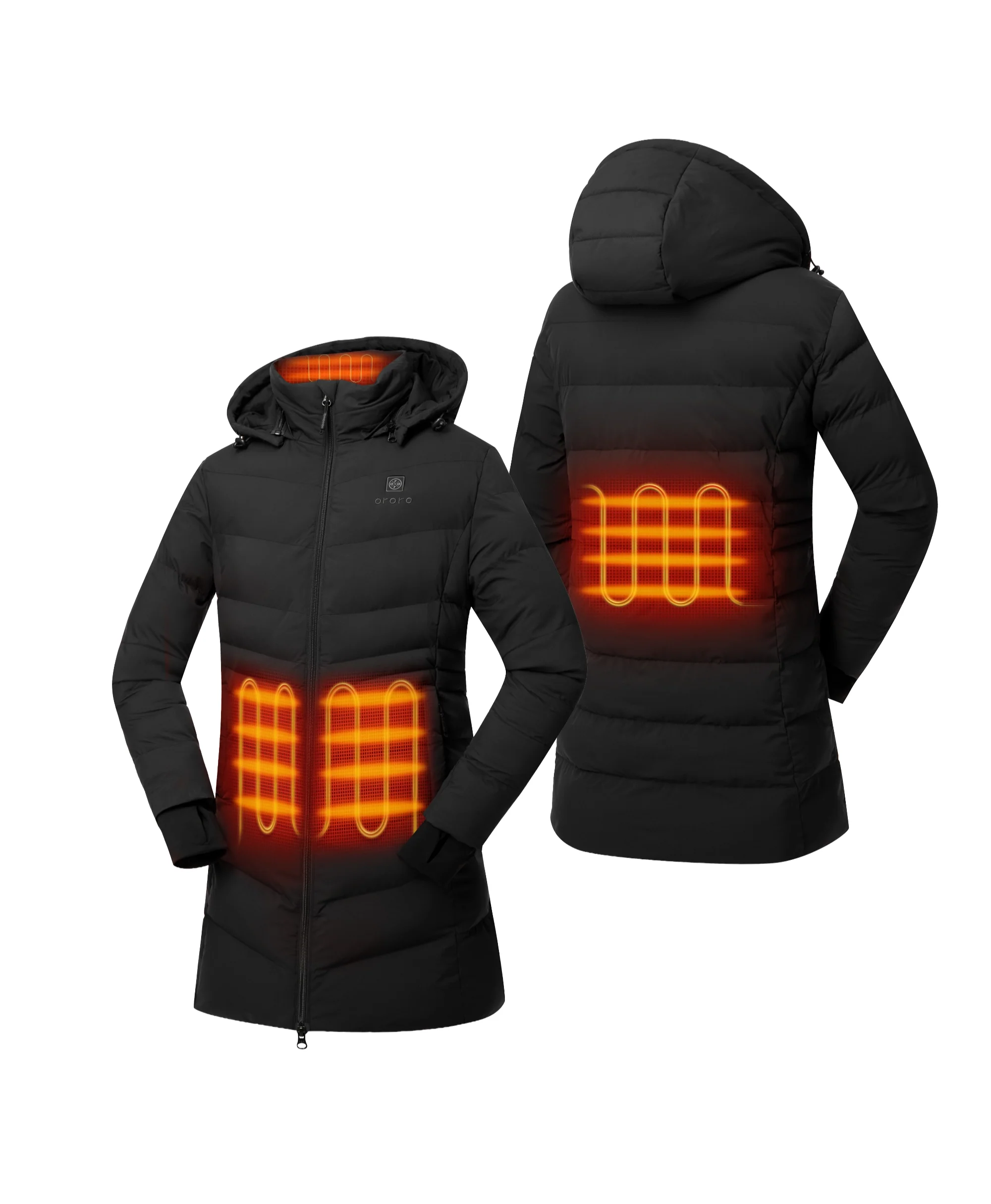 (Open-box) Parkside Women's 4-Zone Heated Puffer Parka Jacket (2025) (Battery Set Not Included)