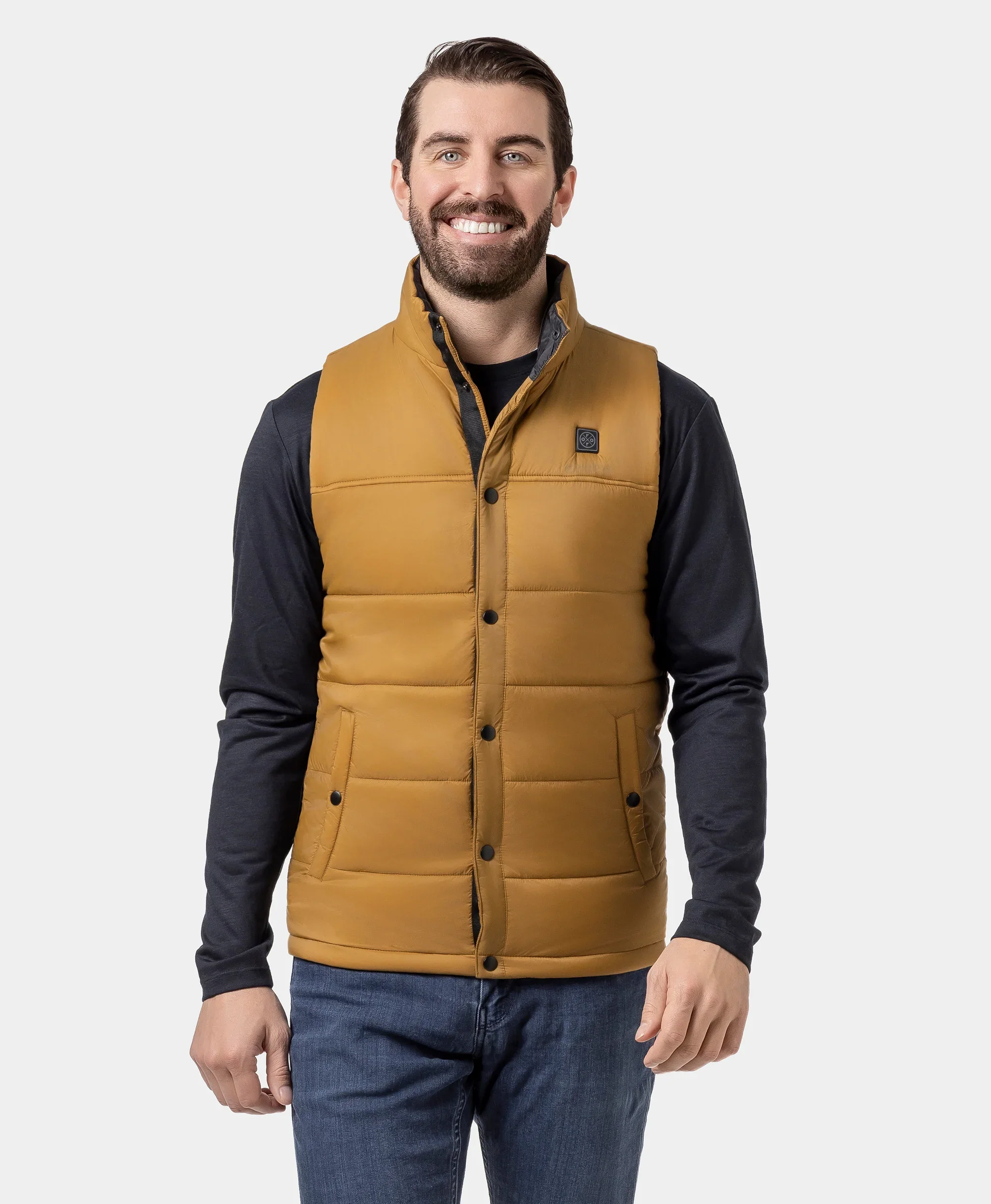 PuffLyte™ Men's Heated Lightweight Vest - Dark Khaki (Apparel Only)