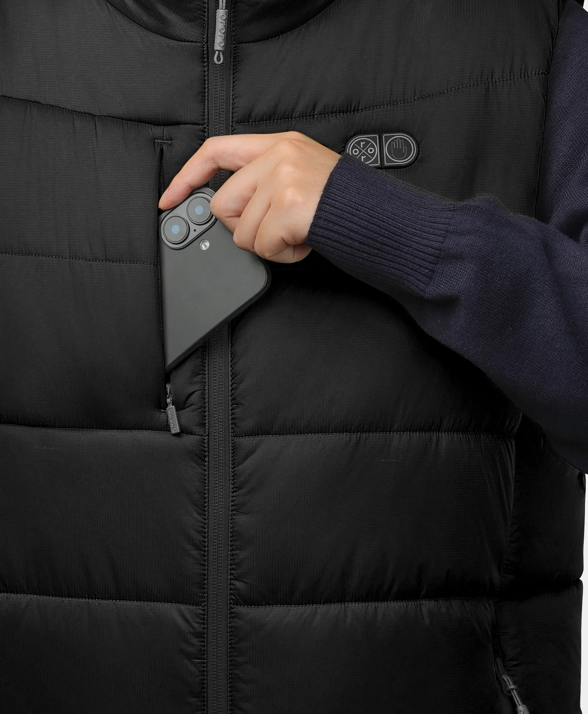 SureWarm® Men's 6-Zone Dual-Control Classic Pro Heated Vest - Image 8