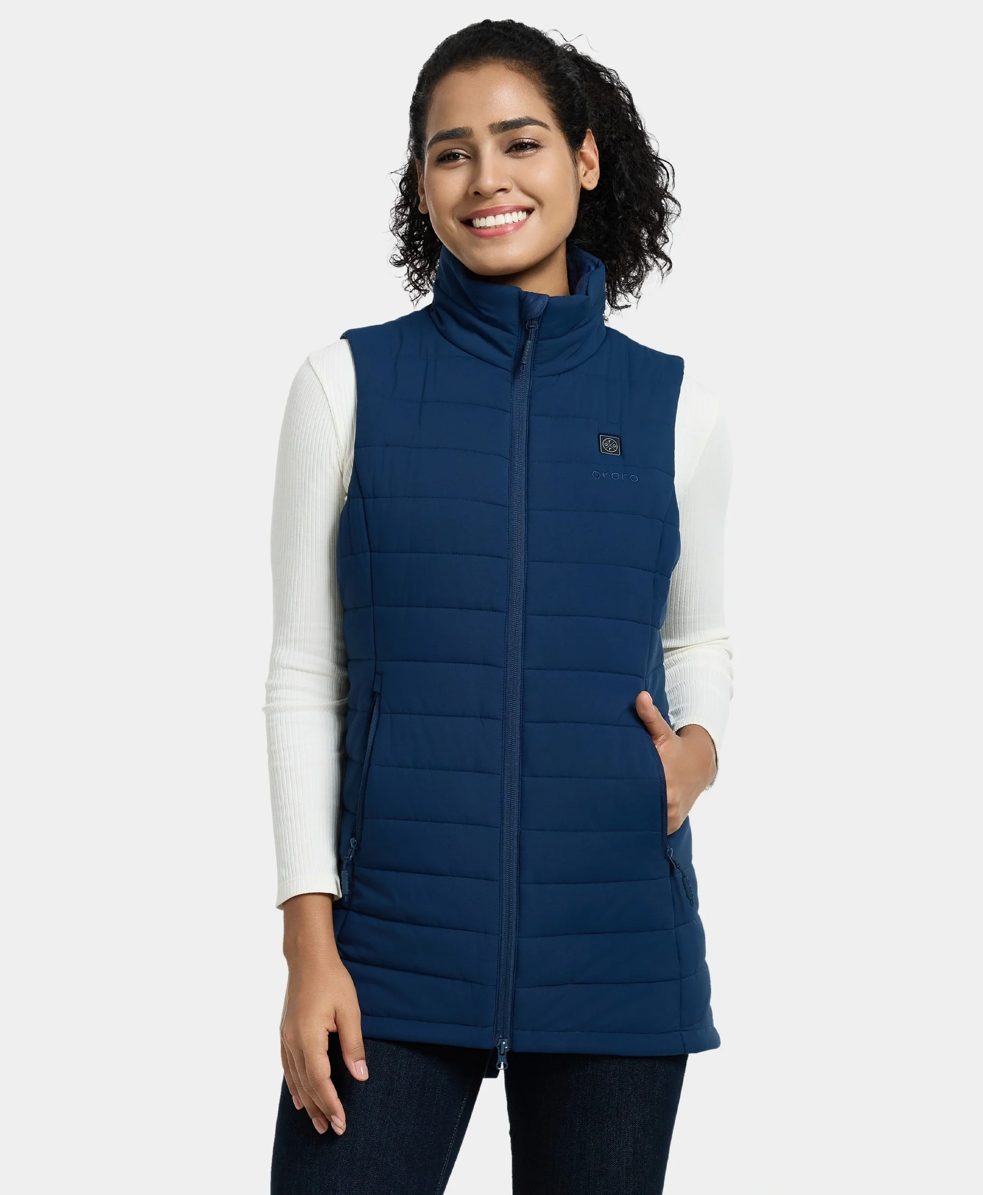 (Open-Box) Tribeca Women's Heated Long Puffer Vest (Battery Set Not Included) - Image 19
