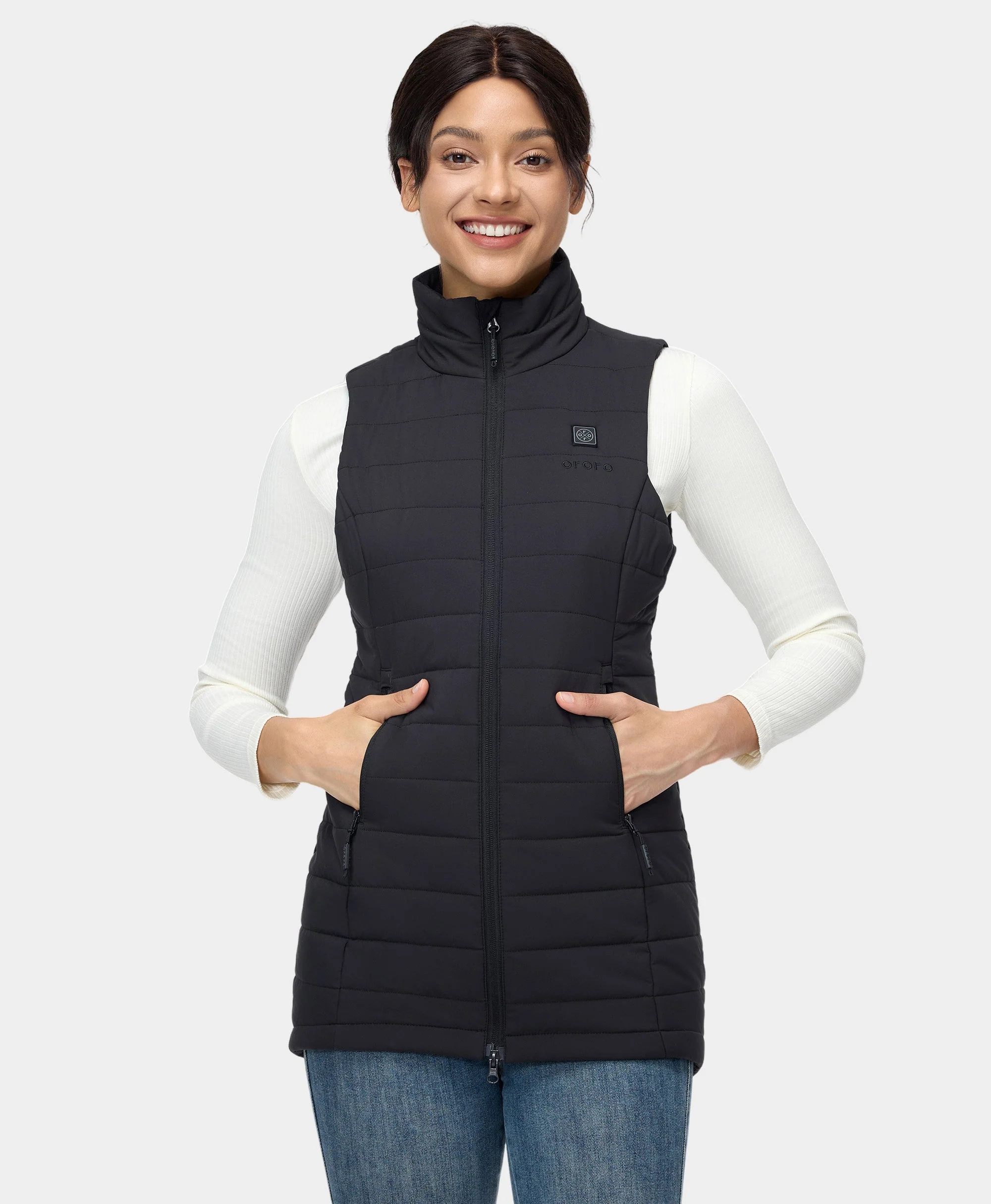 (Open-Box) Tribeca Women's Heated Long Puffer Vest (Battery Set Not Included) - Image 2