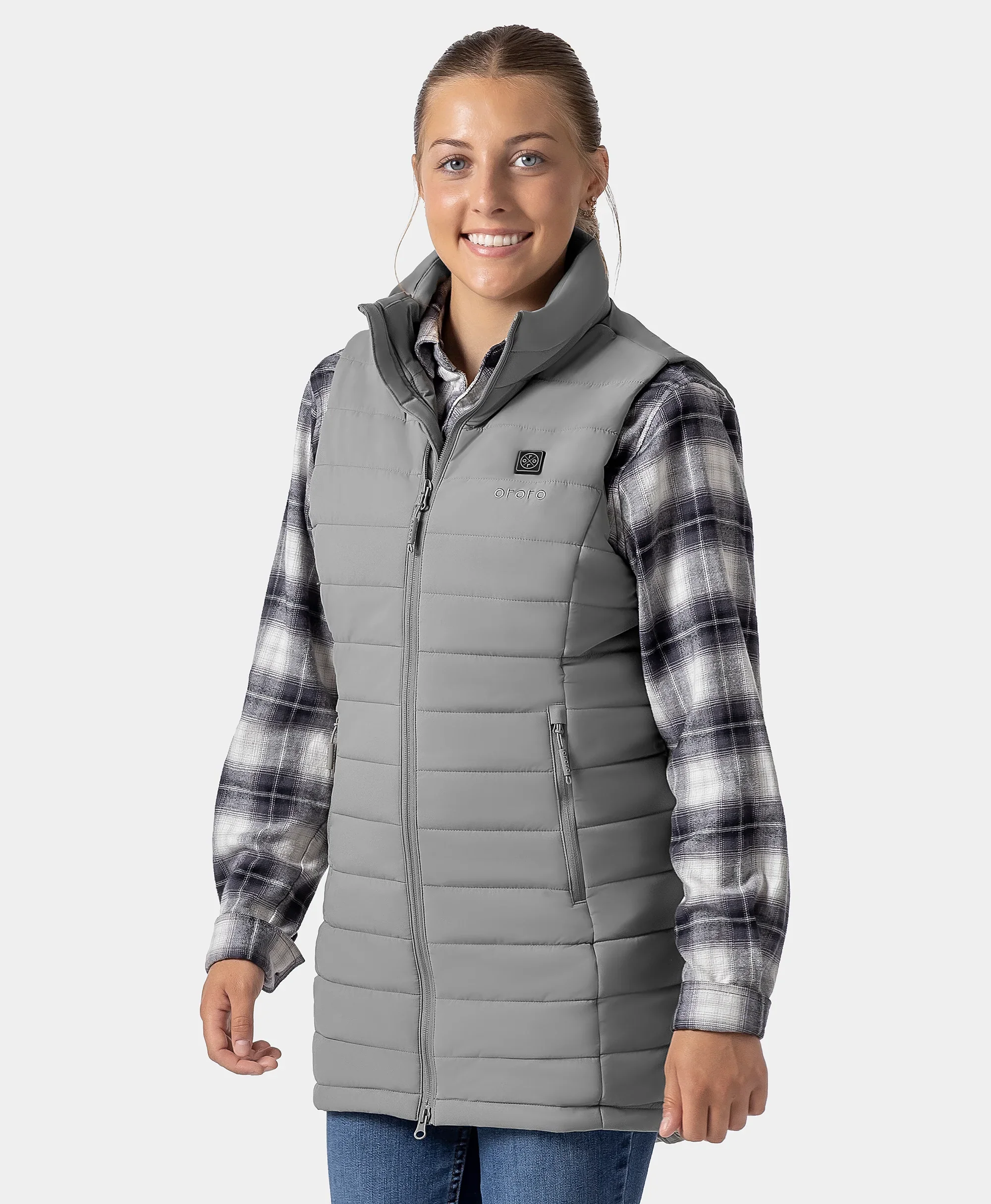 (Open-Box) Tribeca Women's Heated Long Puffer Vest (Battery Set Not Included) - Image 36