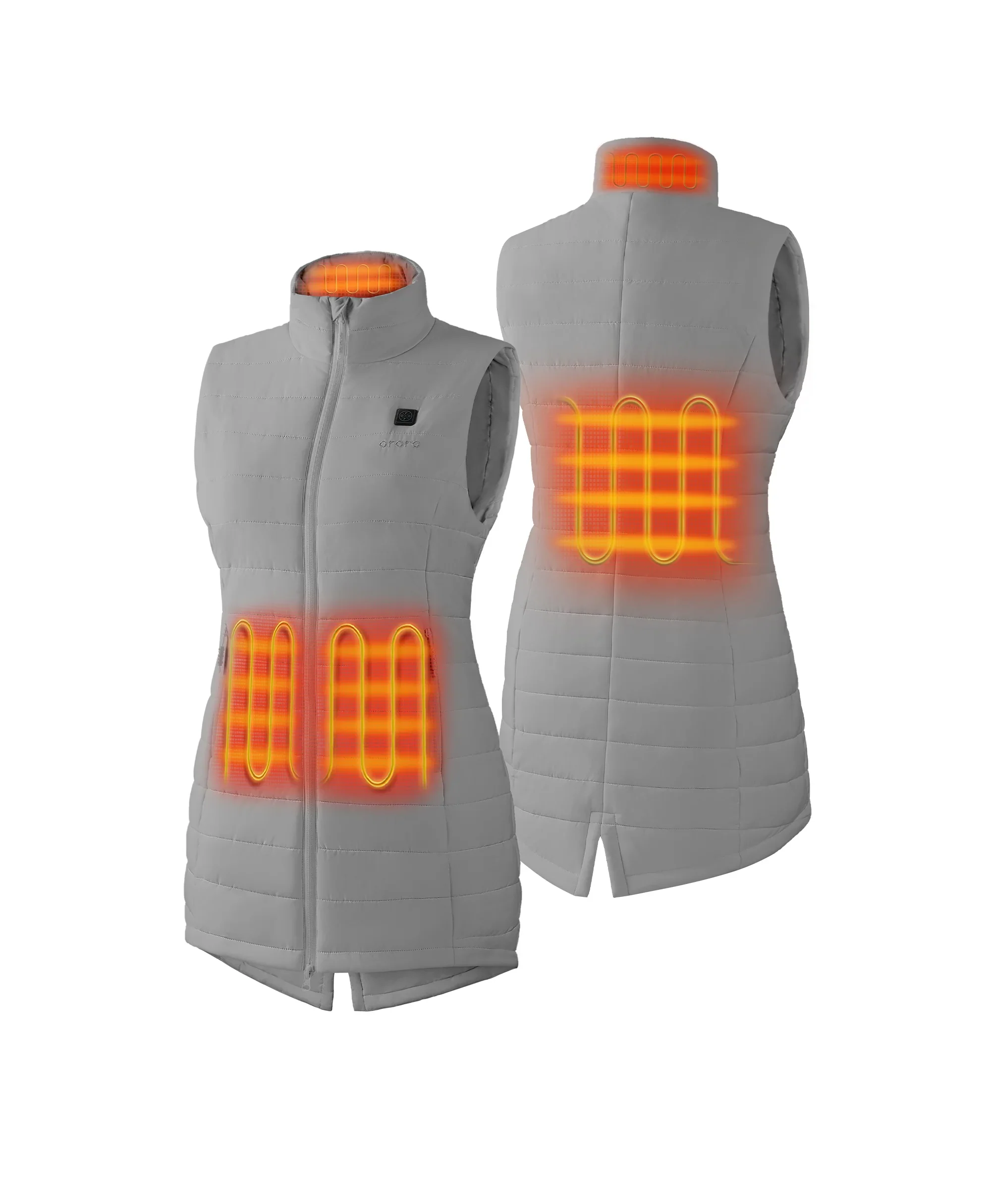 (Open-Box) Tribeca Women's Heated Long Puffer Vest (Battery Set Not Included) - Image 37