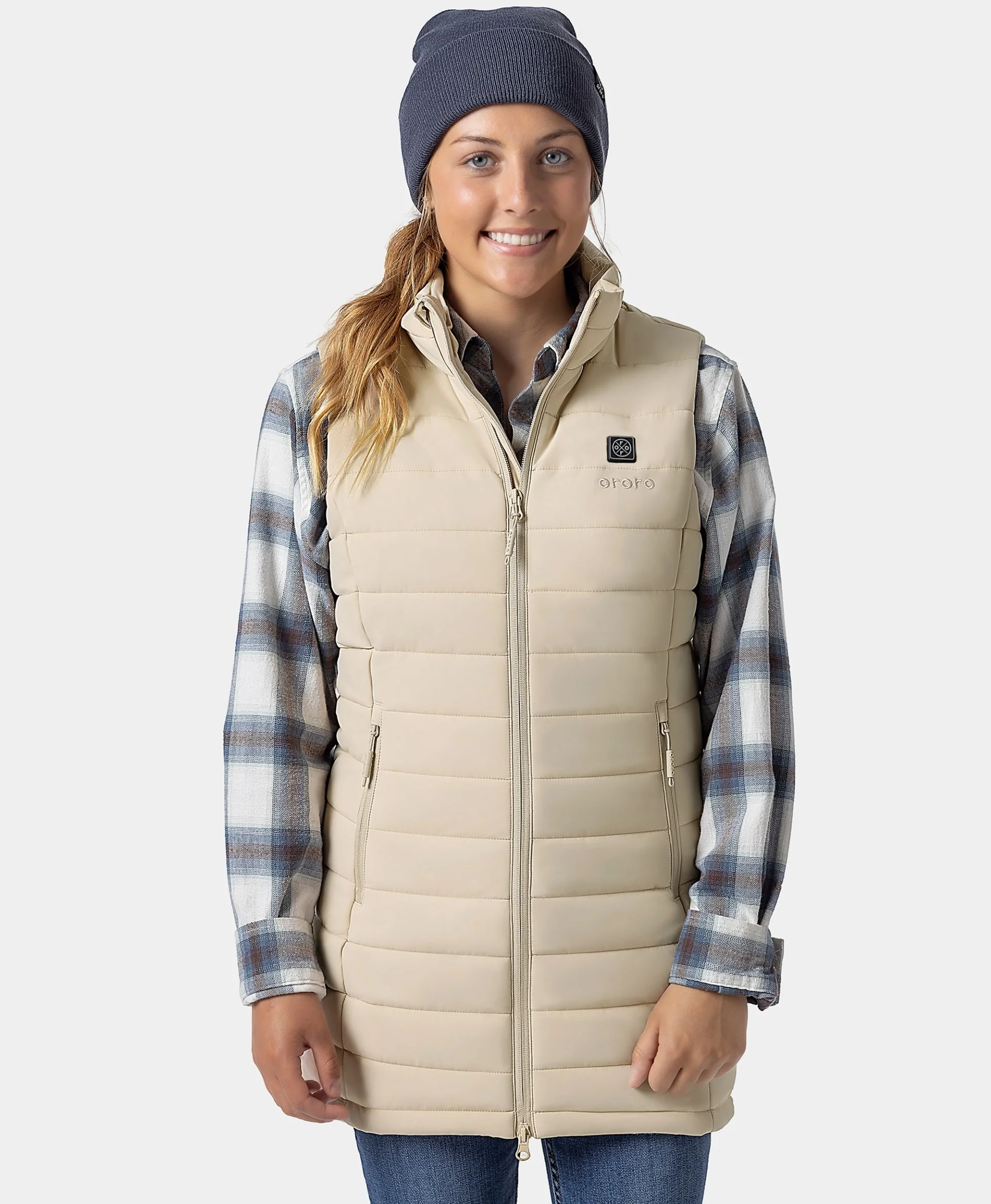 (Open-Box) Tribeca Women's Heated Long Puffer Vest (Battery Set Not Included) - Image 44