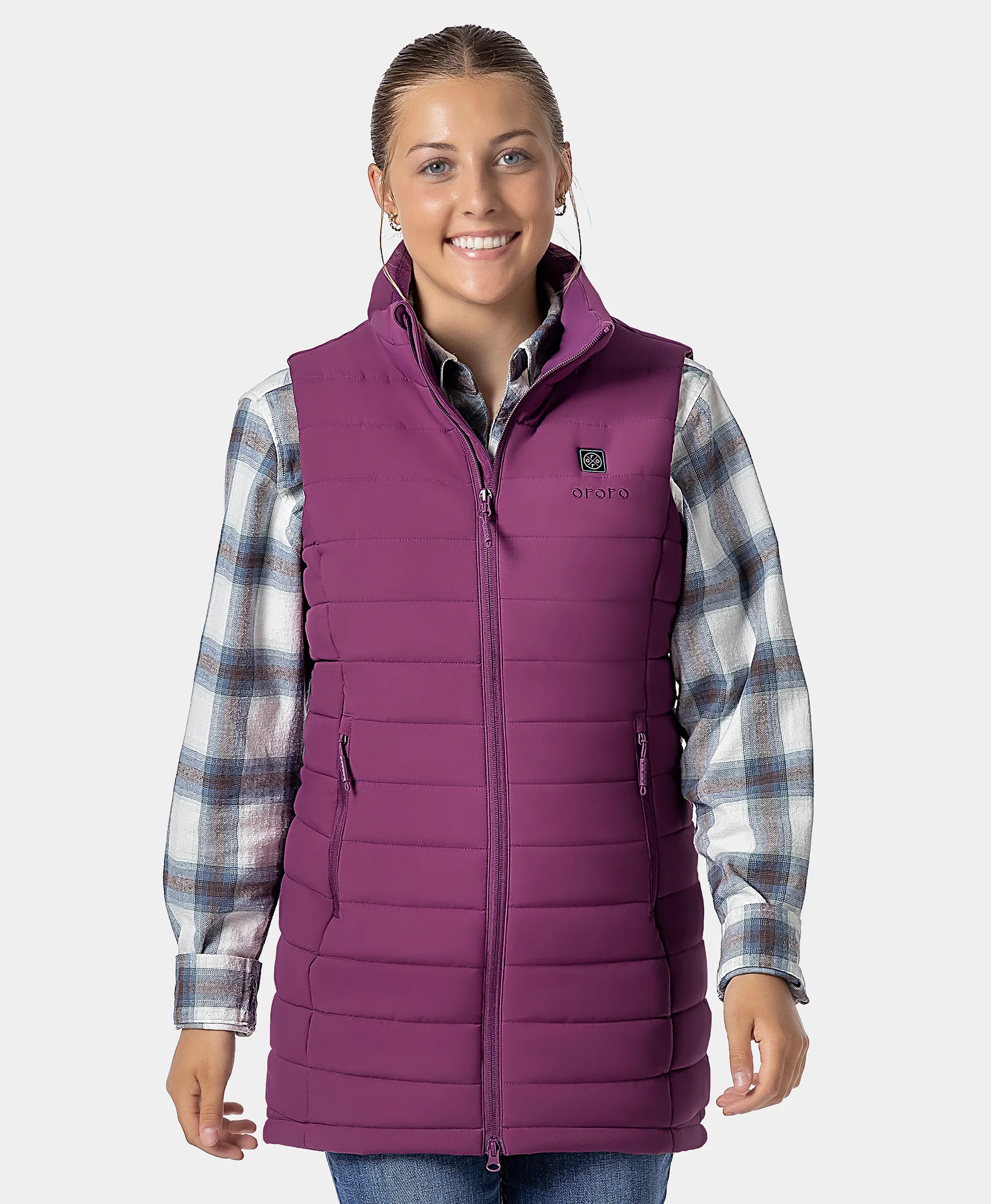 (Open-Box) Tribeca Women's Heated Long Puffer Vest (Battery Set Not Included) - Image 46