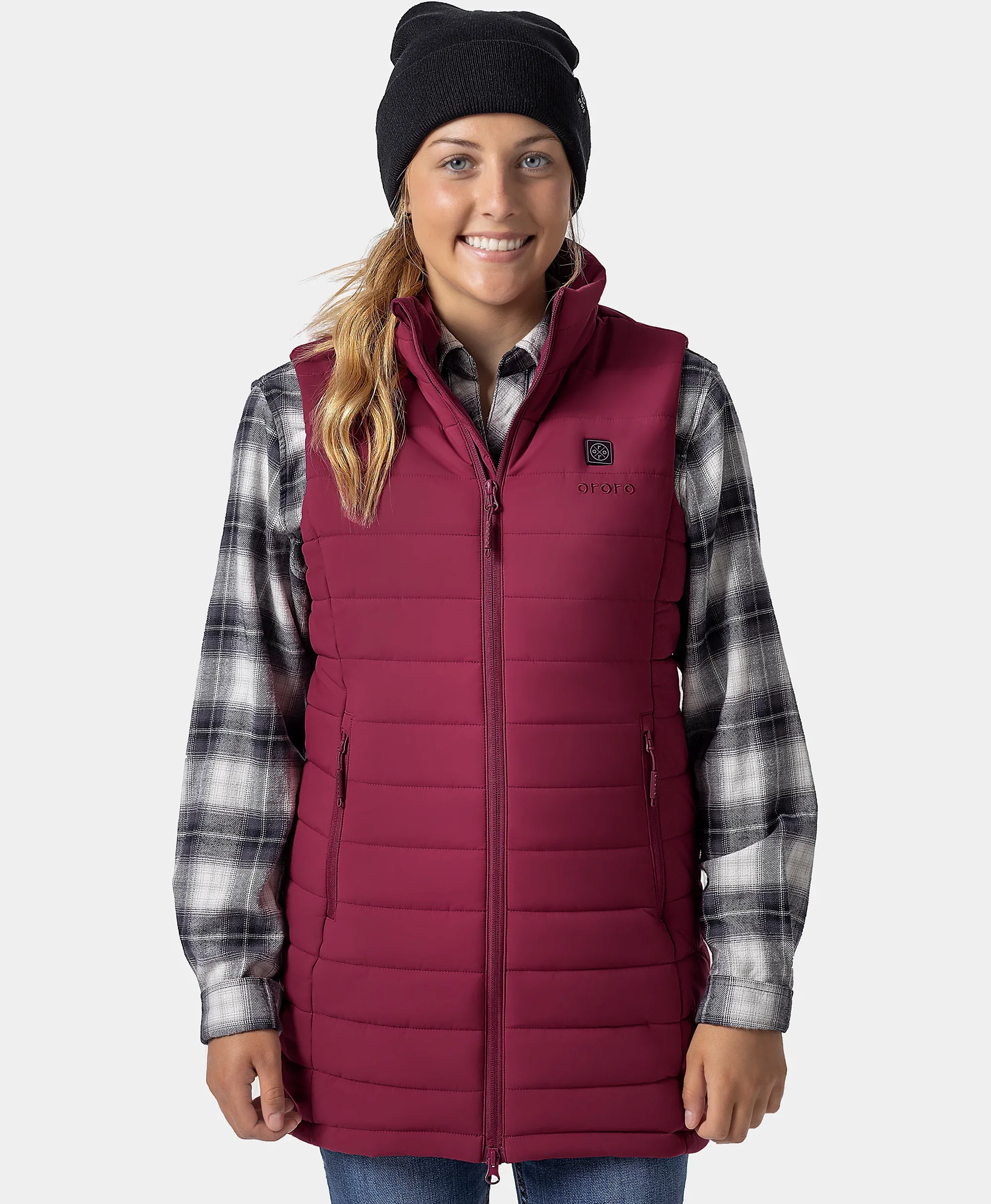 (Open-Box) Tribeca Women's Heated Long Puffer Vest (Battery Set Not Included) - Image 47