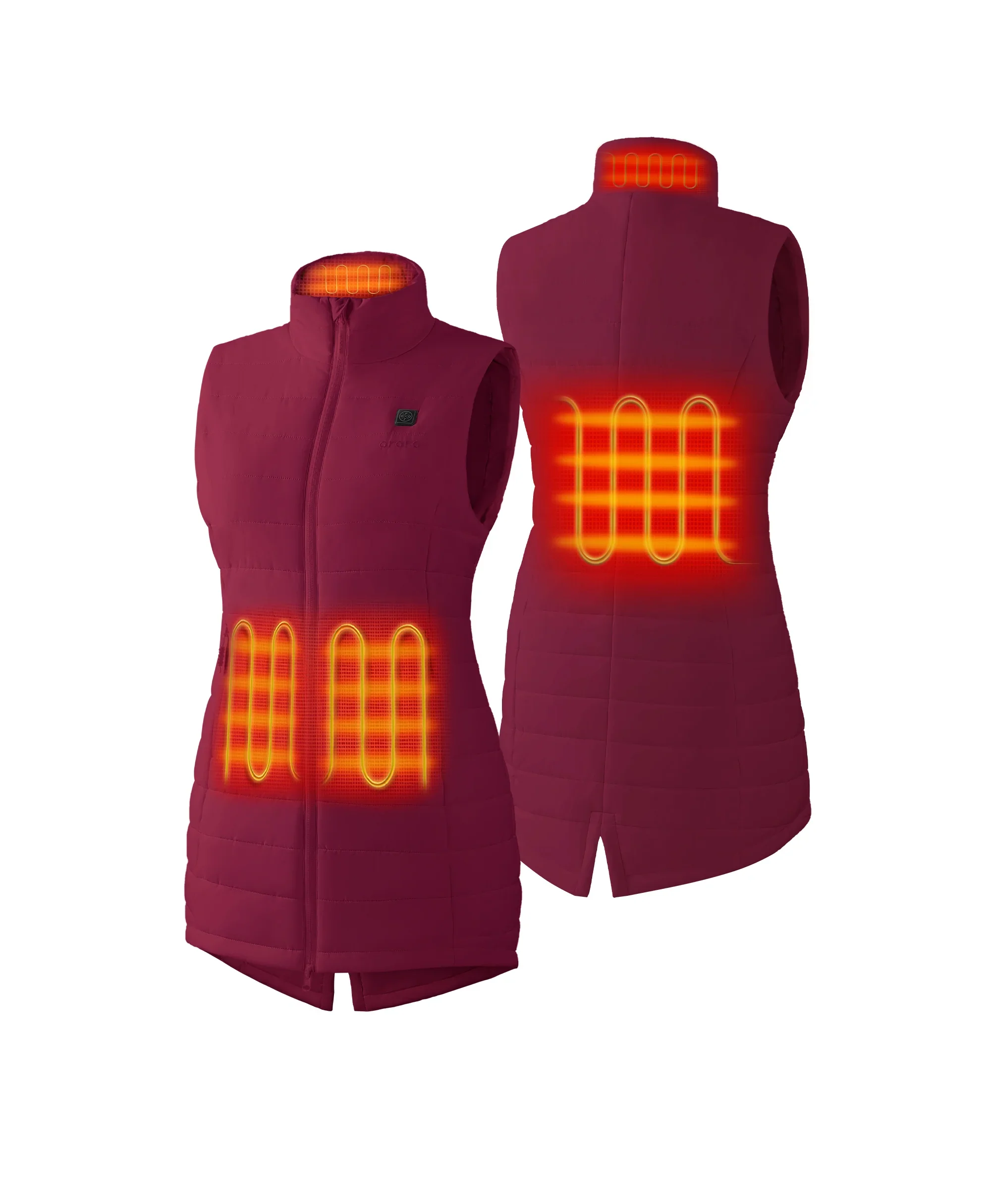 (Open-Box) Tribeca Women's Heated Long Puffer Vest (Battery Set Not Included) - Image 59